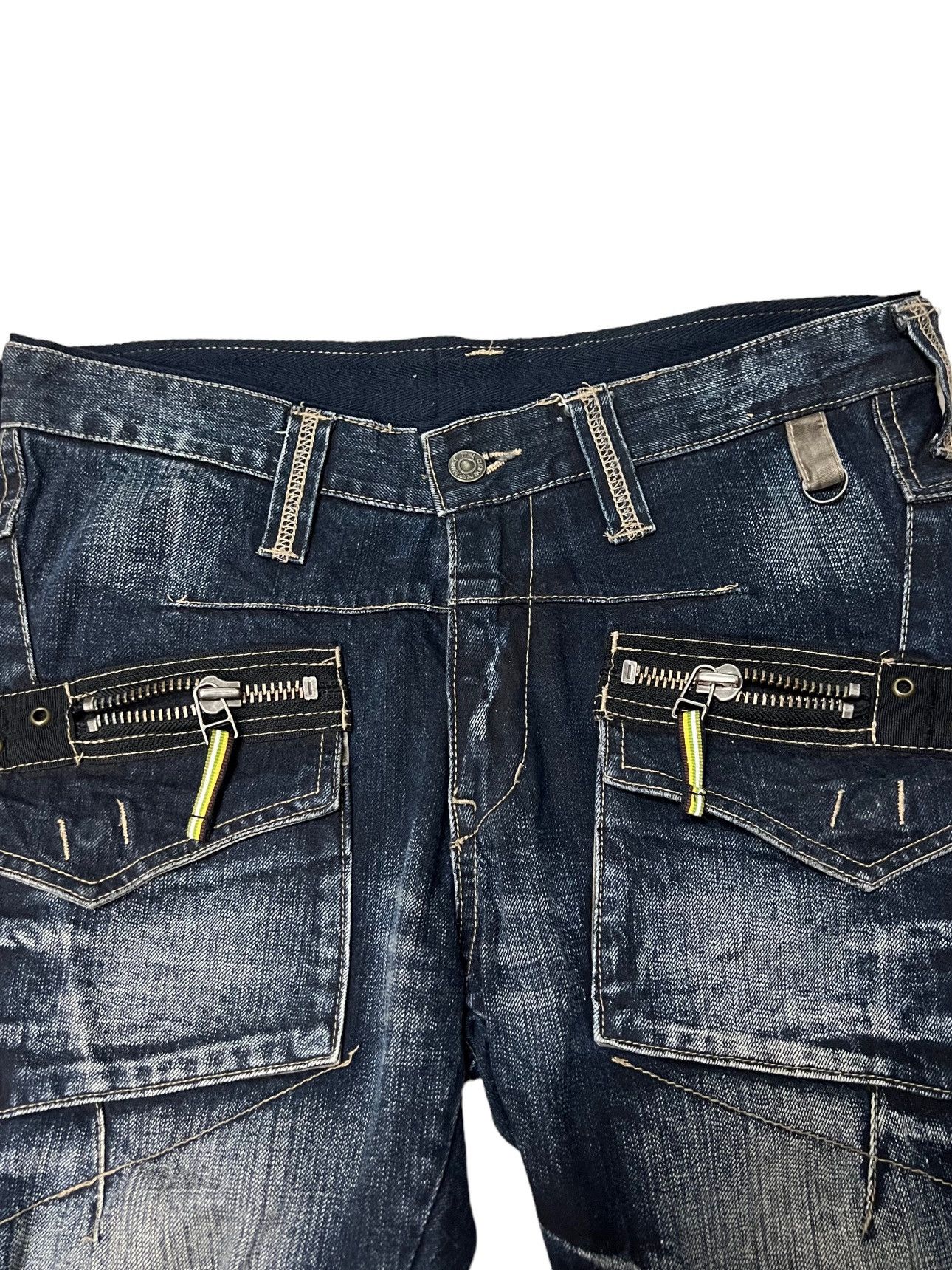 Designer × PPFM 🔥NEED GONE🔥PPFM DENIM BONDAGE PARACHUTE MULTI ZIPPER PANTS Size US 30 / EU 46 - 7 Thumbnail