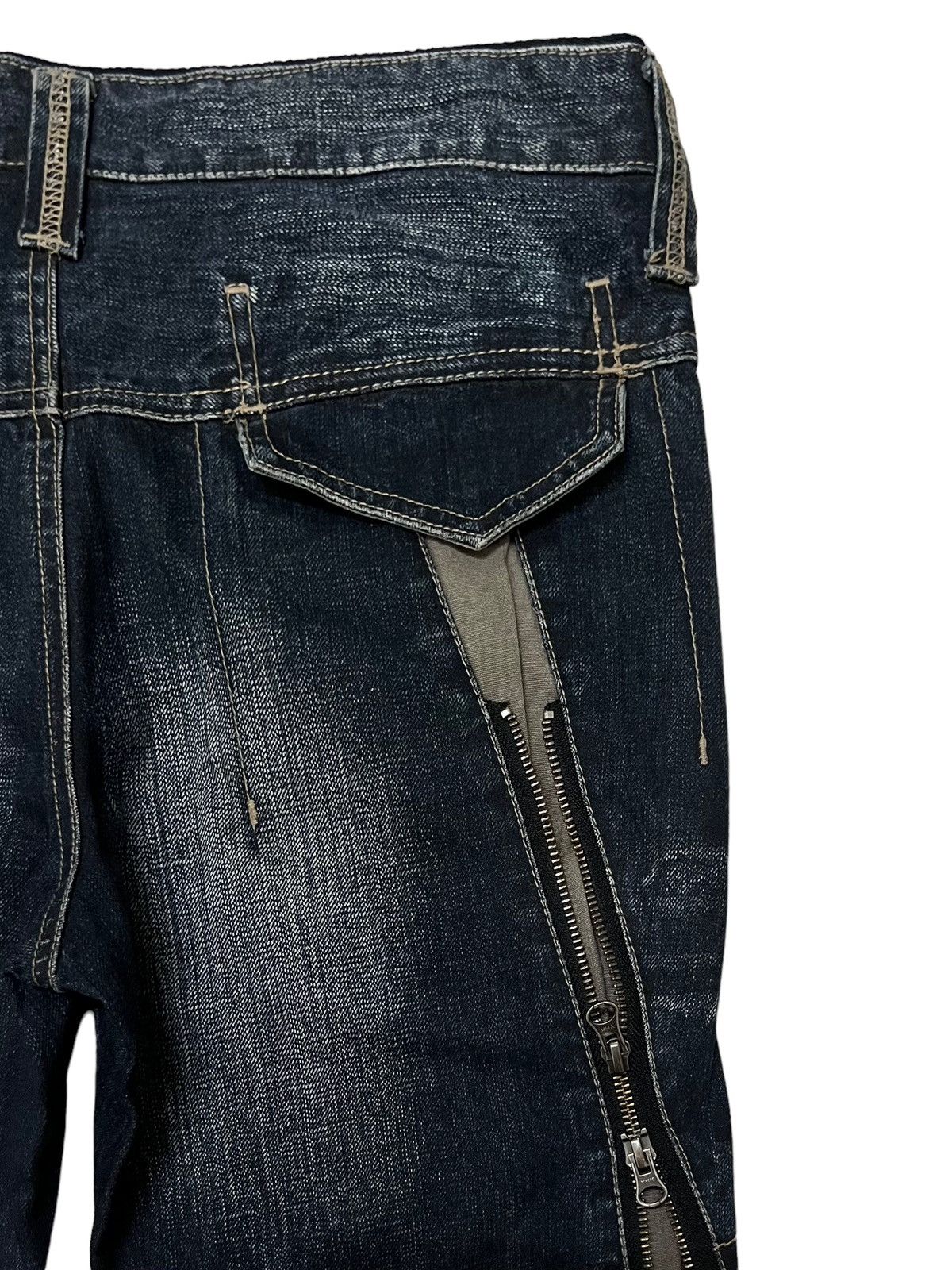 Designer × PPFM 🔥NEED GONE🔥PPFM DENIM BONDAGE PARACHUTE MULTI ZIPPER PANTS Size US 30 / EU 46 - 17 Thumbnail