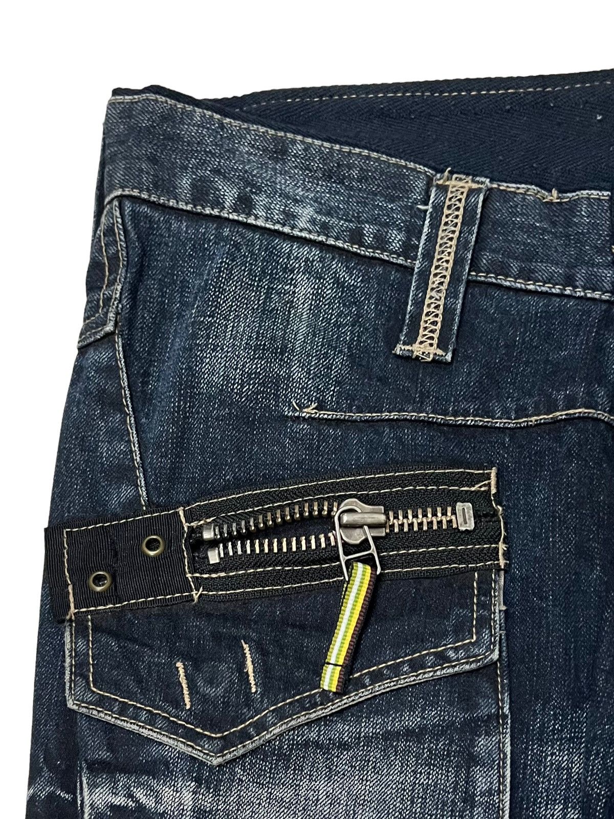 Designer × PPFM 🔥NEED GONE🔥PPFM DENIM BONDAGE PARACHUTE MULTI ZIPPER PANTS Size US 30 / EU 46 - 6 Thumbnail