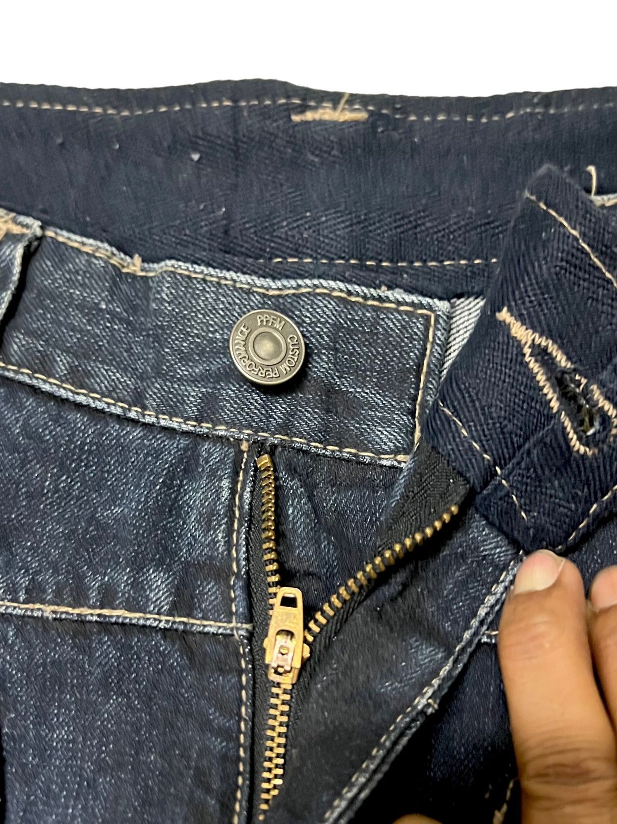 Designer × PPFM 🔥NEED GONE🔥PPFM DENIM BONDAGE PARACHUTE MULTI ZIPPER PANTS Size US 30 / EU 46 - 8 Thumbnail