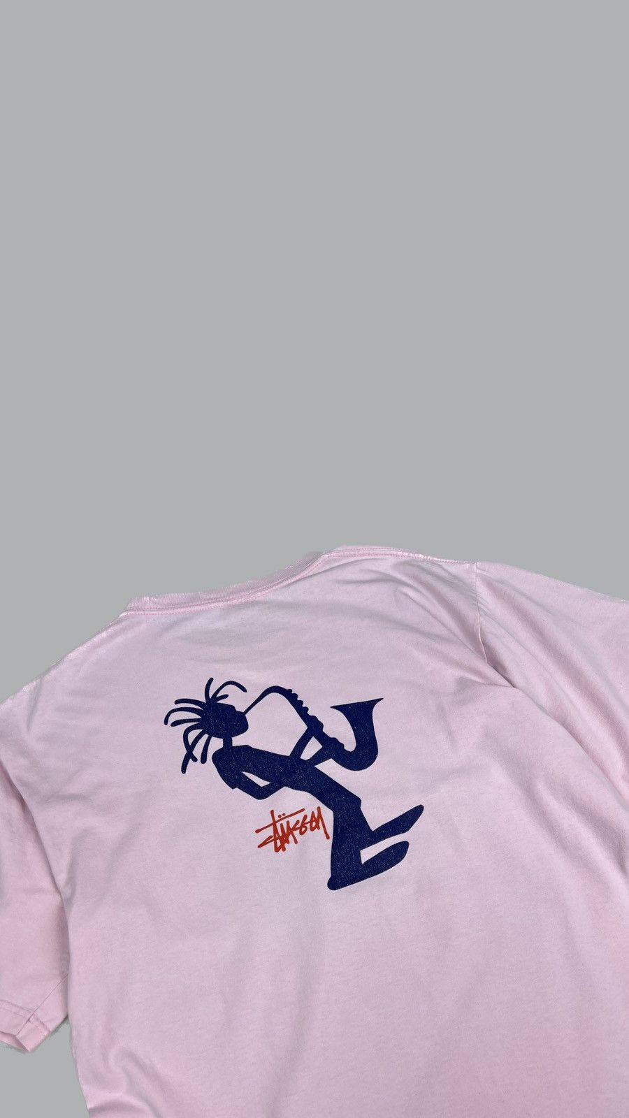 Stussy × Vintage •Free shipping•Vintage Stussy Rare t shirt 90s stickman Jazz Size US M / EU 48-50 / 2 - 4 Thumbnail
