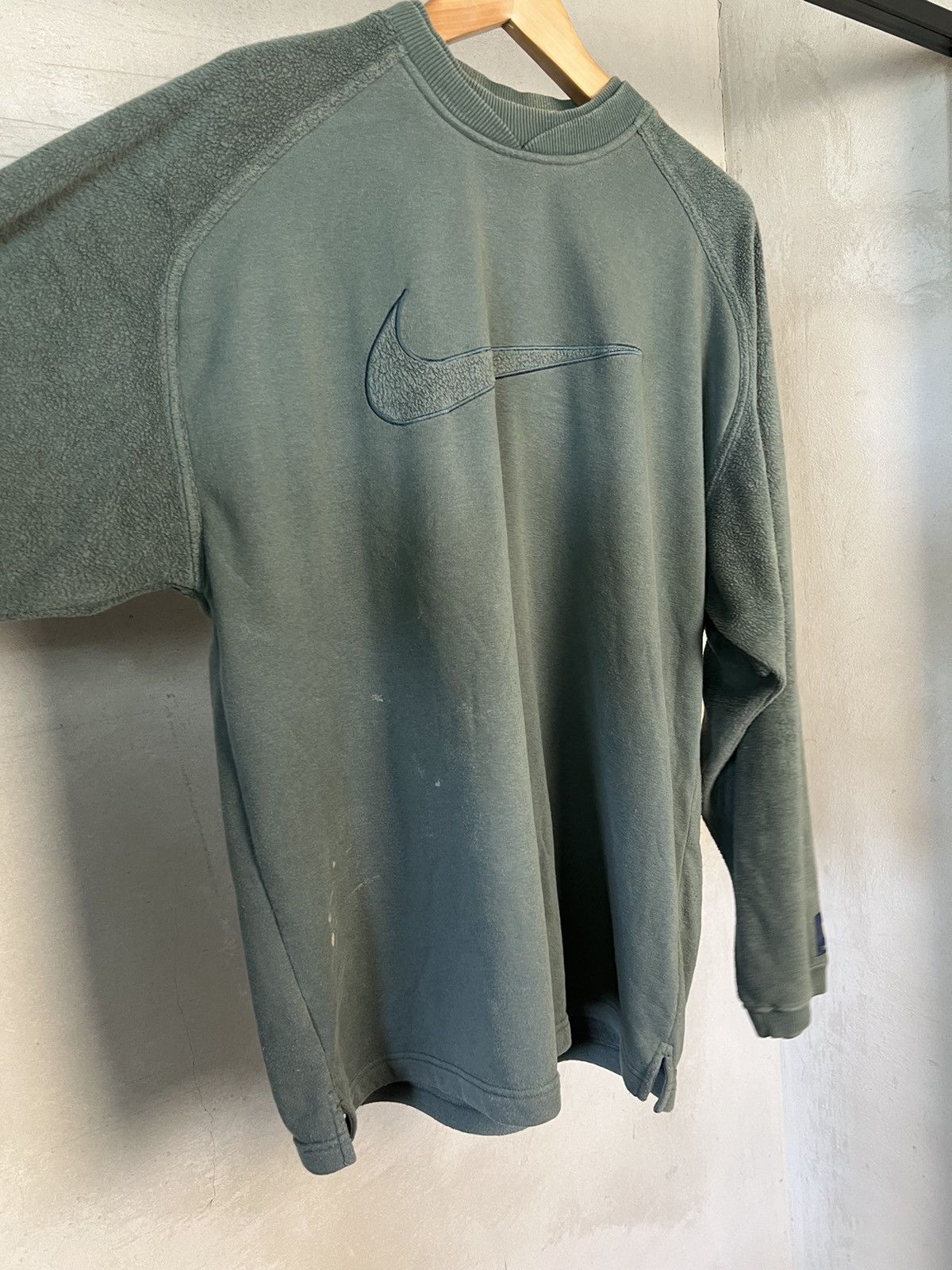 Nike × Vintage Vintage Nike 90’s Sweatshirt Big Swoosh Logo Size US L / EU 52-54 / 3 - 5 Thumbnail