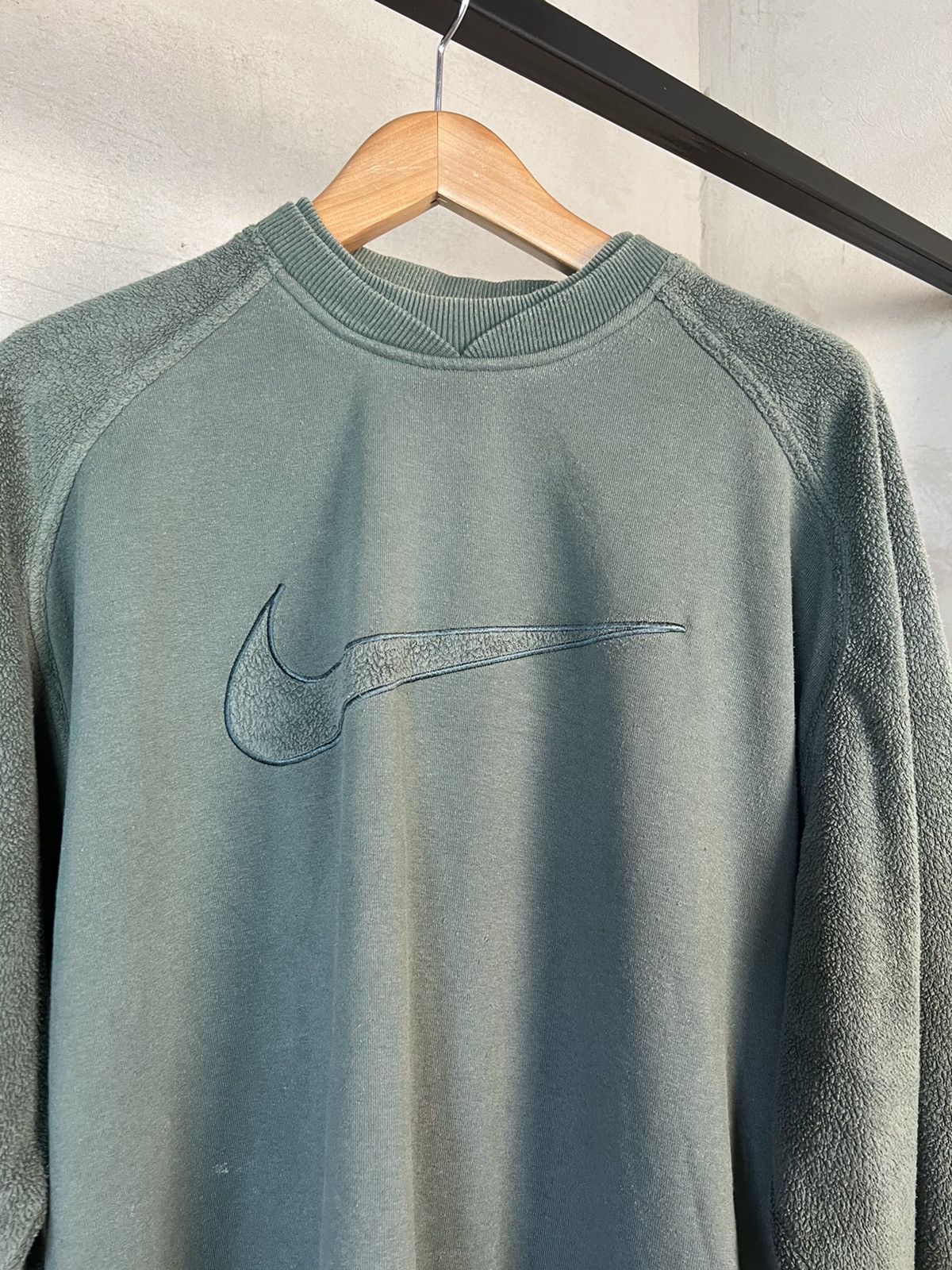 Nike × Vintage Vintage Nike 90’s Sweatshirt Big Swoosh Logo Size US L / EU 52-54 / 3 - 4 Thumbnail