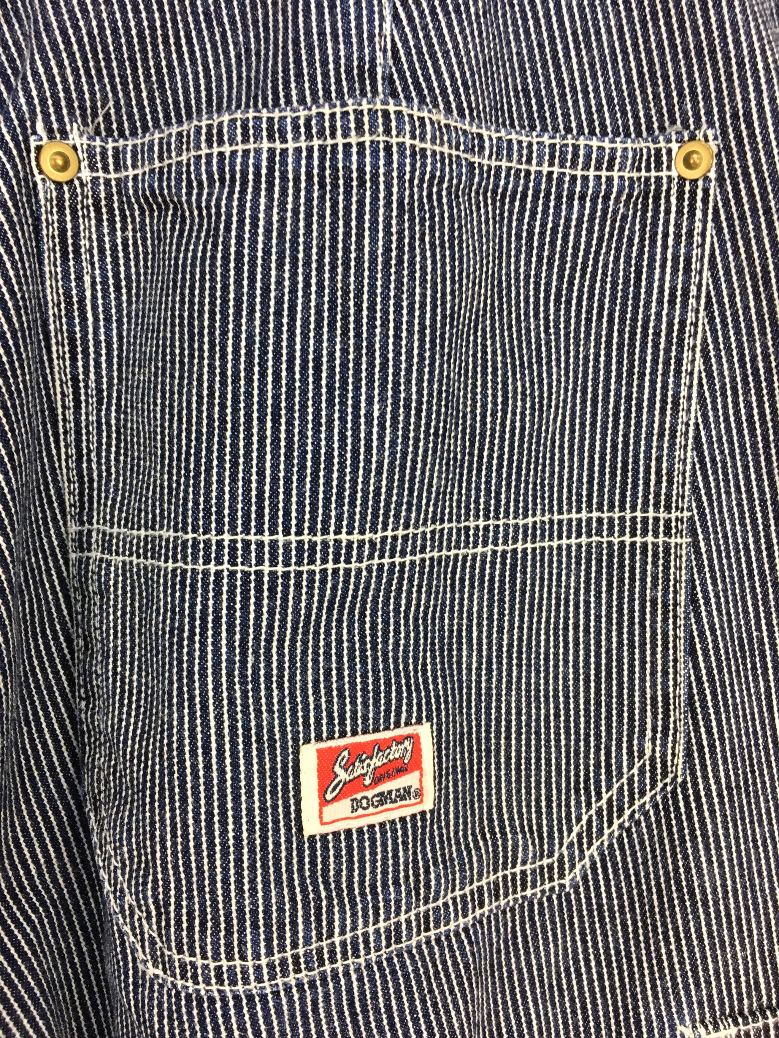 Japanese Brand Japanese Brand DOGMAN Striped Hickory Carpenter Denim Pants Size US 33 - 15 Thumbnail