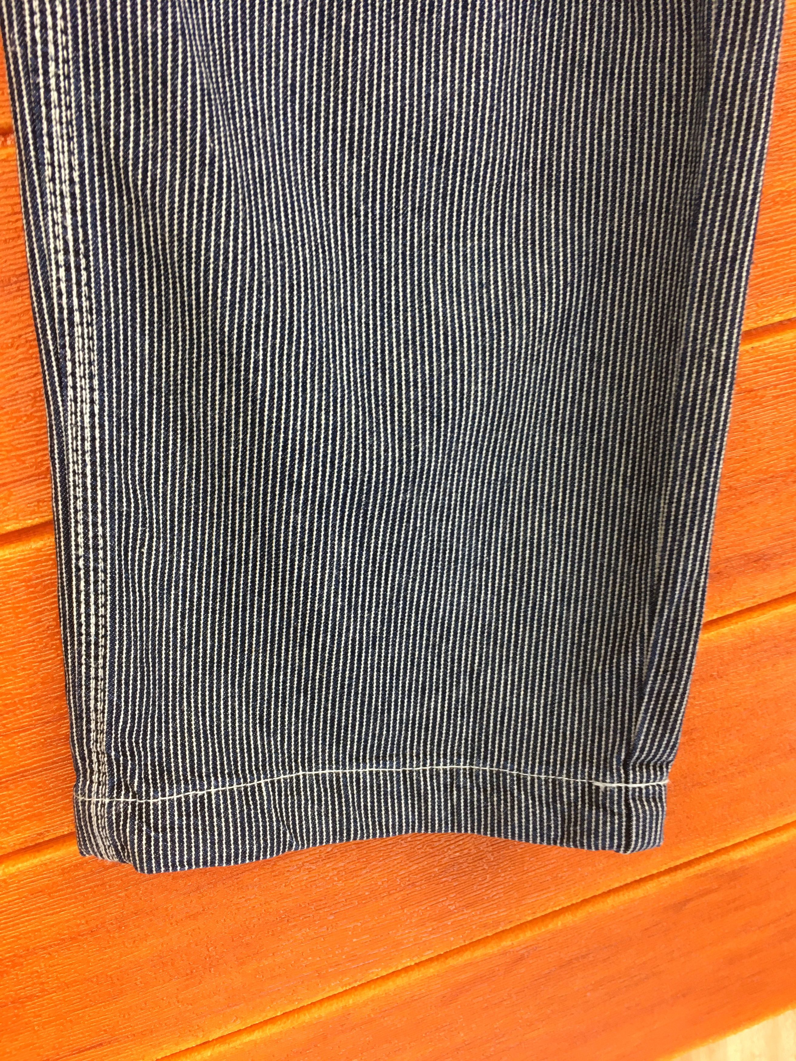 Japanese Brand Japanese Brand DOGMAN Striped Hickory Carpenter Denim Pants Size US 33 - 8 Thumbnail