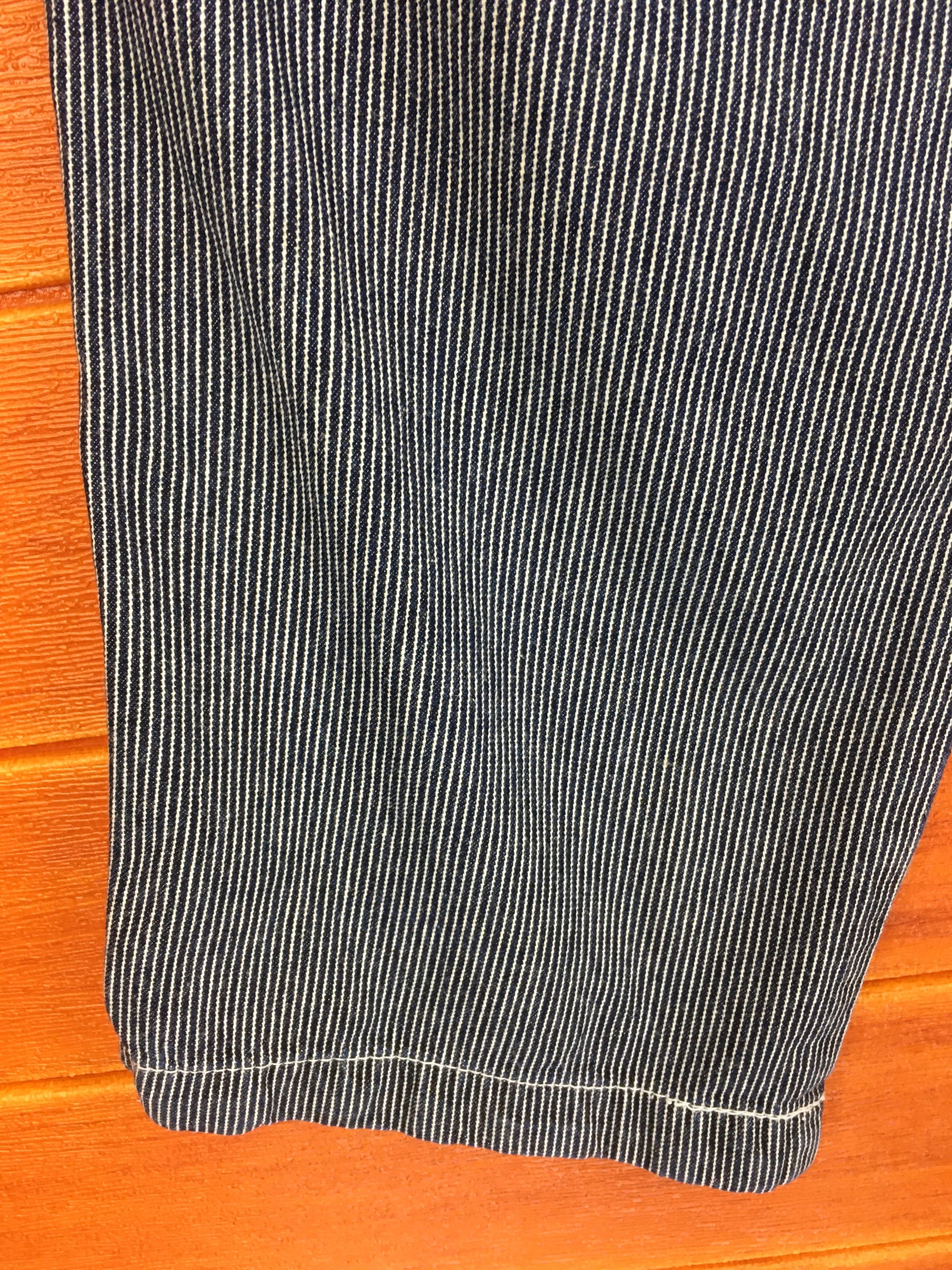 Japanese Brand Japanese Brand DOGMAN Striped Hickory Carpenter Denim Pants Size US 33 - 16 Thumbnail