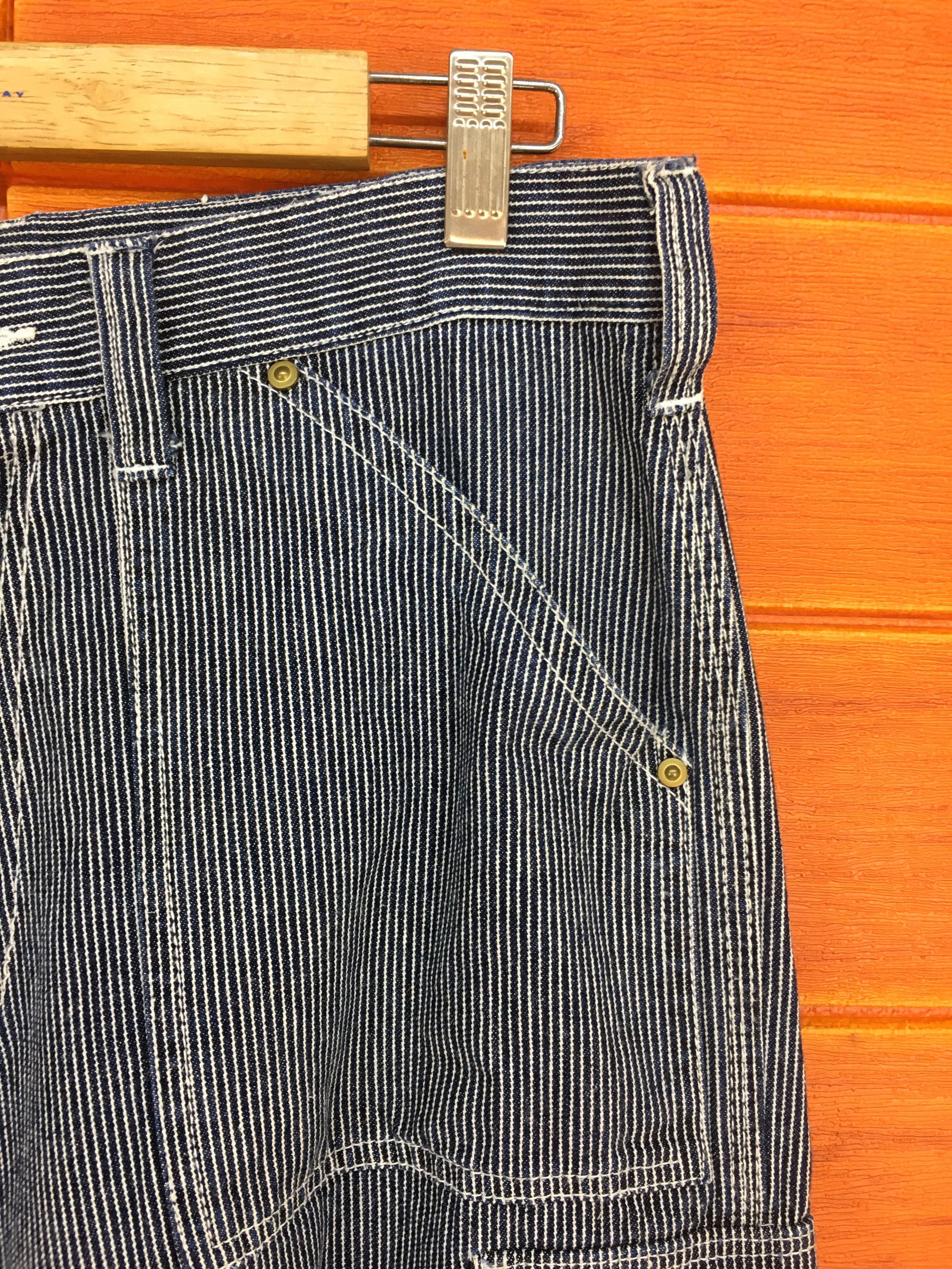 Japanese Brand Japanese Brand DOGMAN Striped Hickory Carpenter Denim Pants Size US 33 - 5 Thumbnail