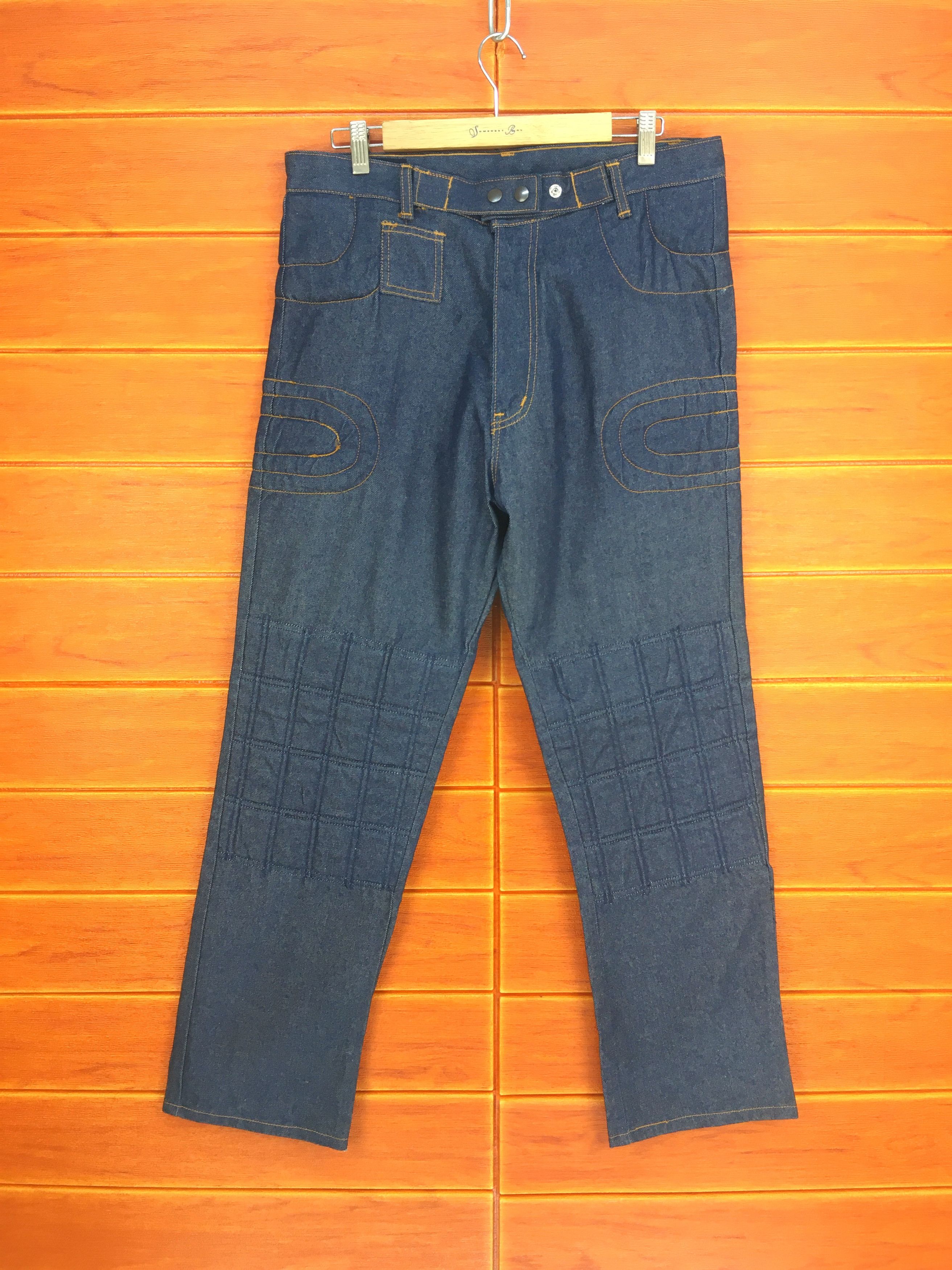 Japanese Brand Japanese Brand DOGMAN Striped Hickory Carpenter Denim Pants Size US 33 - 22 Thumbnail