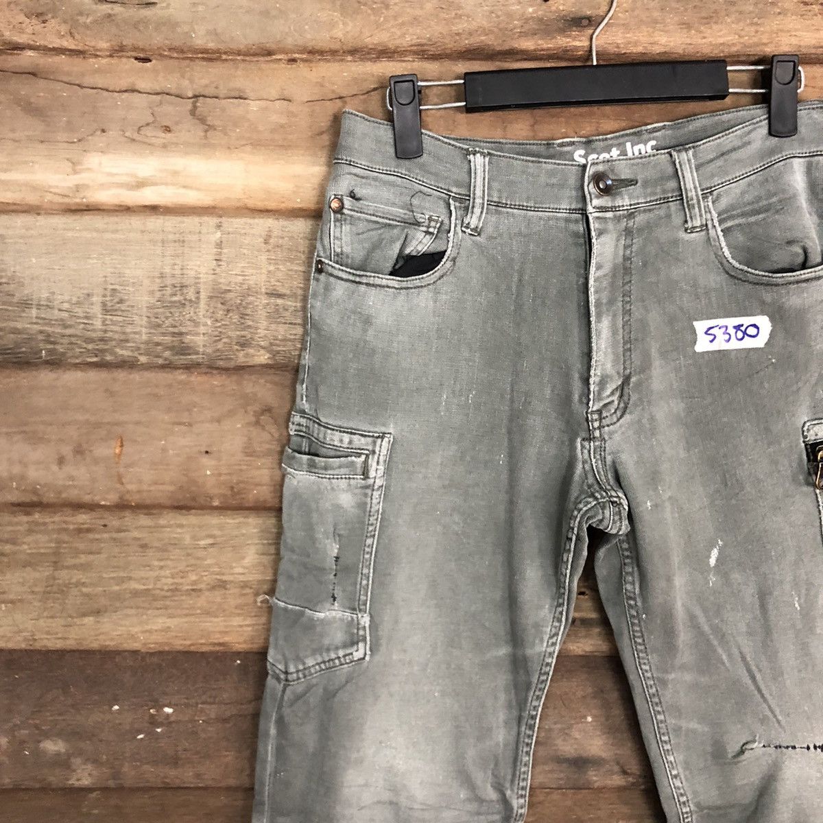 Faded Glory Scot-Inc Grey faded Multipocket Tactical Cargo Pants #5380 Size US 28 / EU 44 - 6 Thumbnail