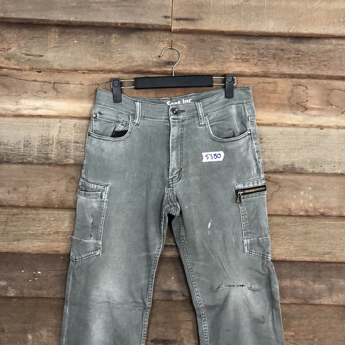 Faded Glory Scot-Inc Grey faded Multipocket Tactical Cargo Pants #5380 Size US 28 / EU 44 - 2 Thumbnail