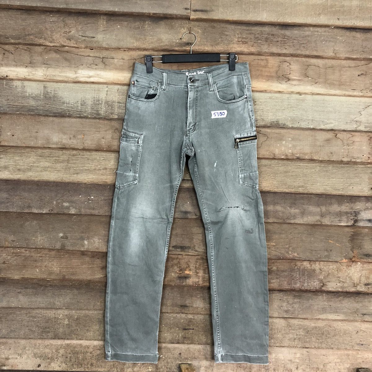 Faded Glory Scot-Inc Grey faded Multipocket Tactical Cargo Pants #5380 Size US 28 / EU 44 - 1 Thumbnail