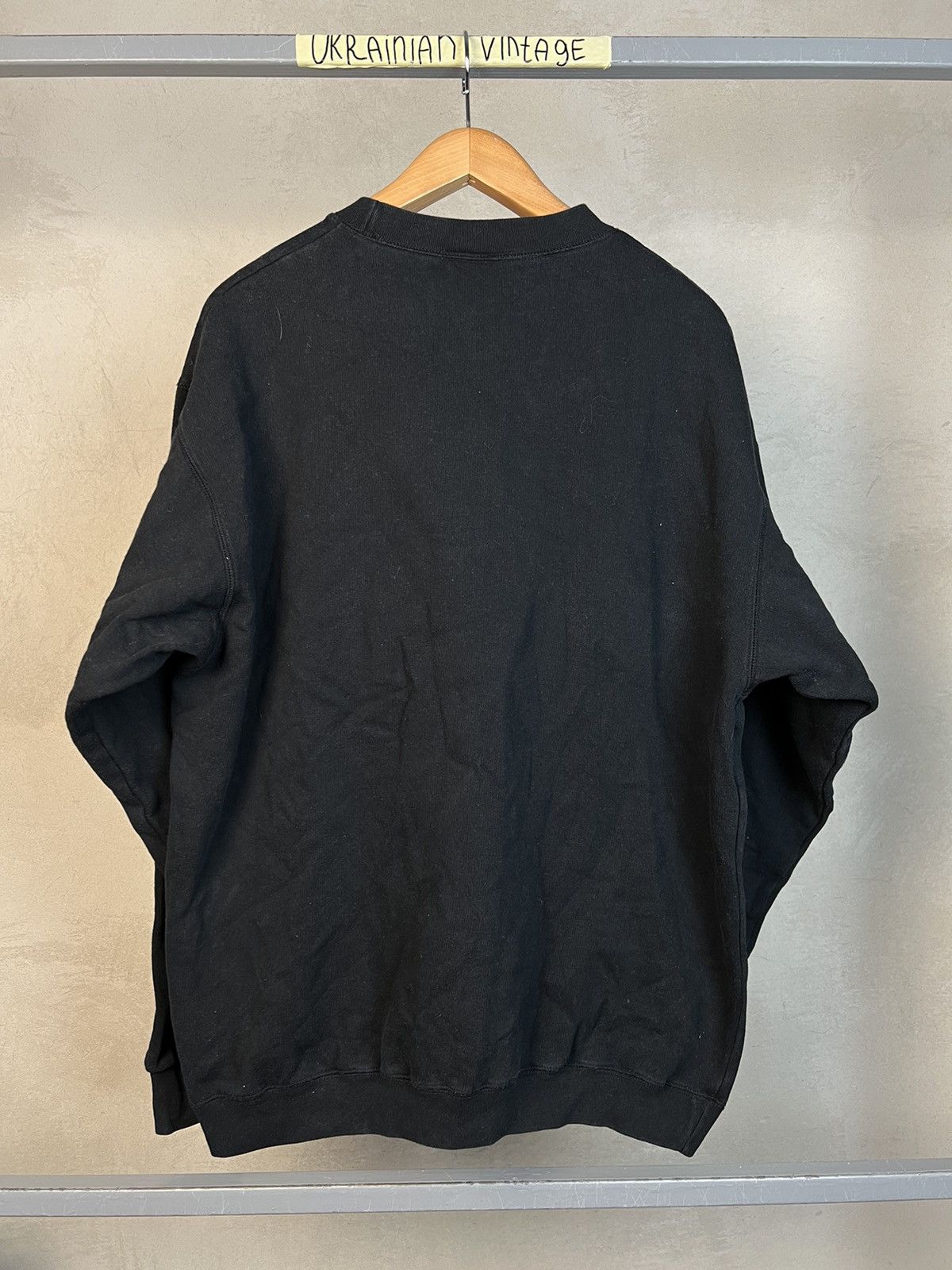 Champion × Vintage Vintage 90s Champion USA Reverse Weave Black Crewneck Size US XXL / EU 58 / 5 - 4 Thumbnail