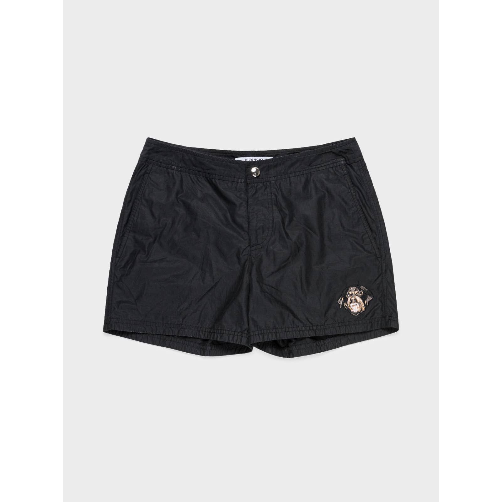 Image of Givenchy Rottweiler Swim Trunks in Black, Men's (Size 30)