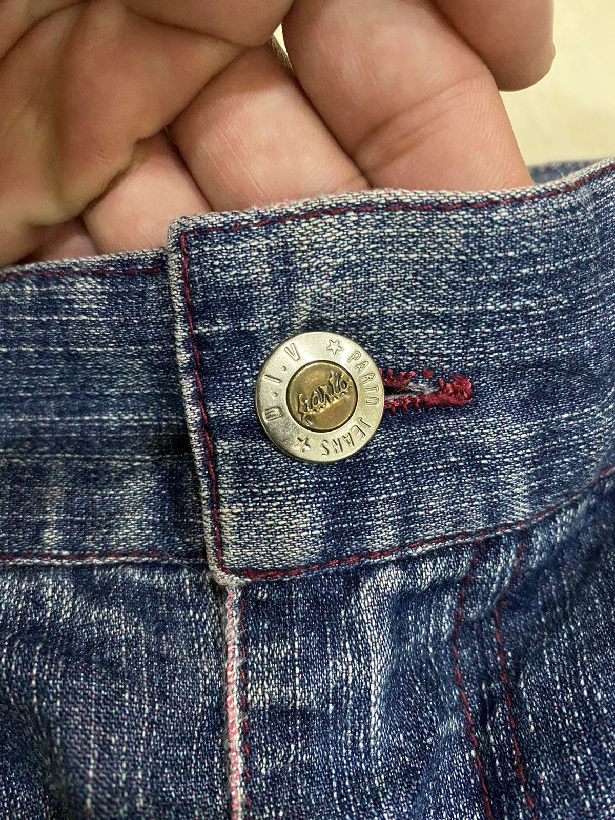 If Six Was Nine × JNCO BAGGY🔥PARTO JEANS EMBROIDERY BAGGY DENIM PANTS Size US 33 - 11 Thumbnail