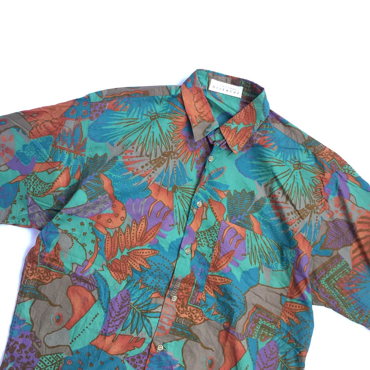 Vintage GIVENCHY alloha hawaiian shirt floral