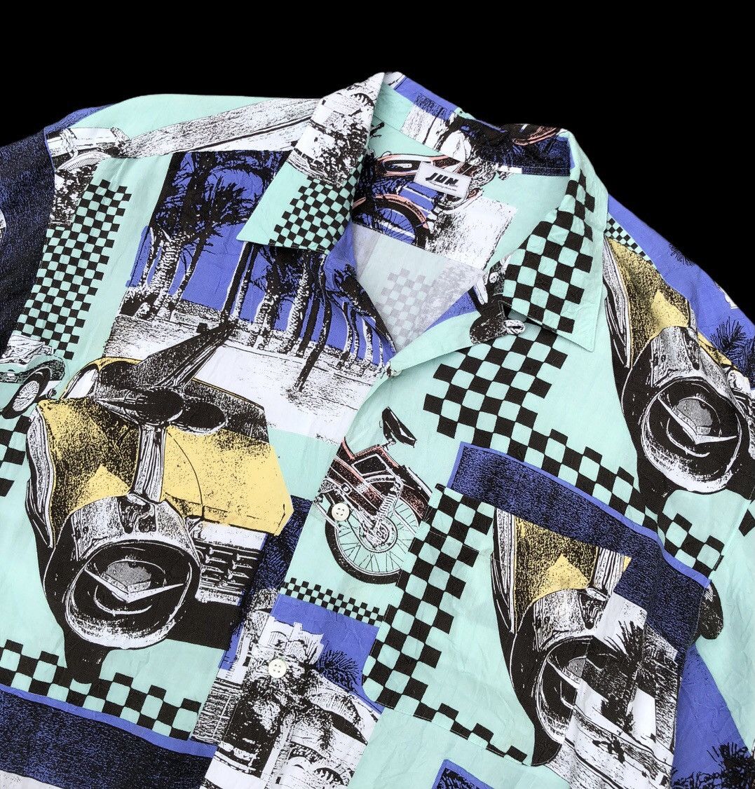 Japanese Brand Rare Design Hawaiian Shirt JunMen 100% Rayon Made In Japan Size US L / EU 52-54 / 3 - 3 Thumbnail