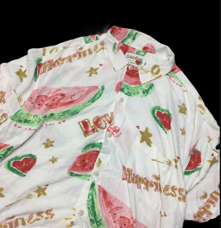 image of Aloha Wear x Hawaiian Shirt Vintage Jams World X Wally Amos 100% Rayon in White, Men's (Size 2XL)