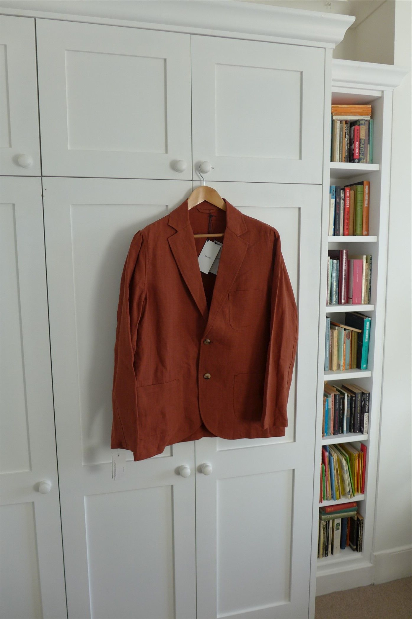 De Bonne Facture De Bonne Facture Relaxed Jacket - Clay Red Brushed Linen Size US M / EU 48-50 / 2 - 8 Thumbnail