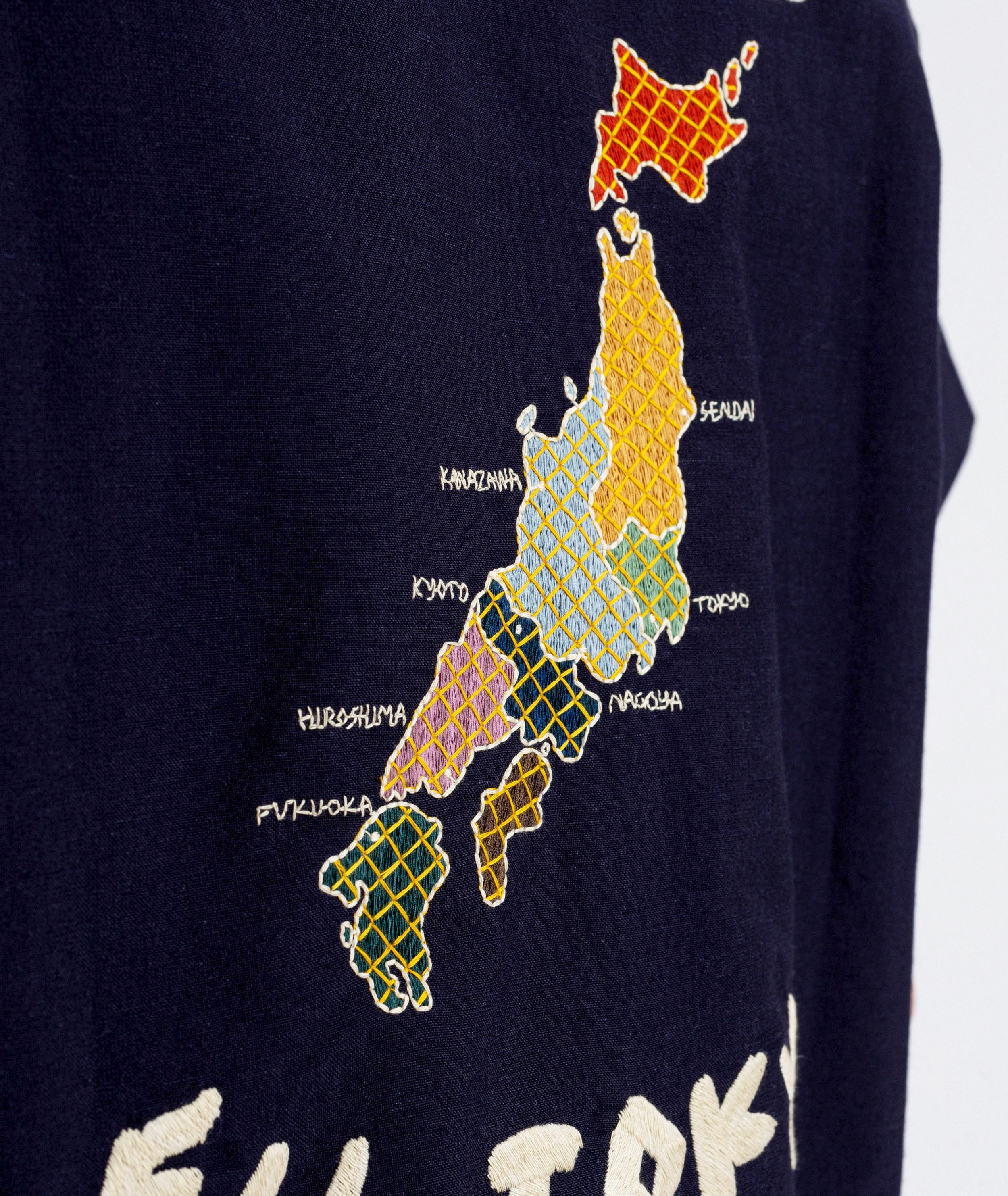 Visvim Visvim Sanko Short Sleeve Navy Souvenir Shirt Size US M / EU 48-50 / 2 - 5 Thumbnail