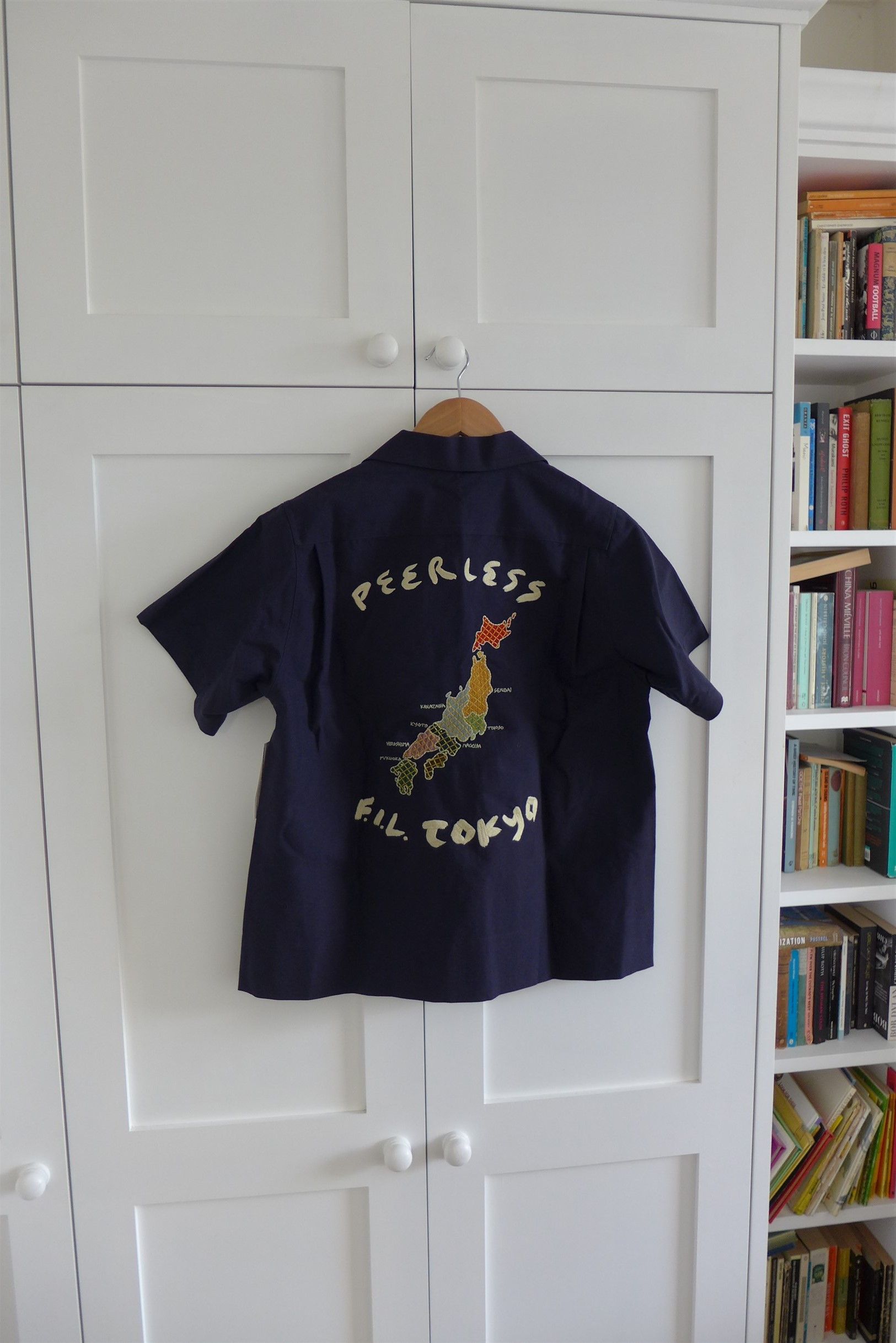 Visvim Visvim Sanko Short Sleeve Navy Souvenir Shirt Size US M / EU 48-50 / 2 - 9 Thumbnail