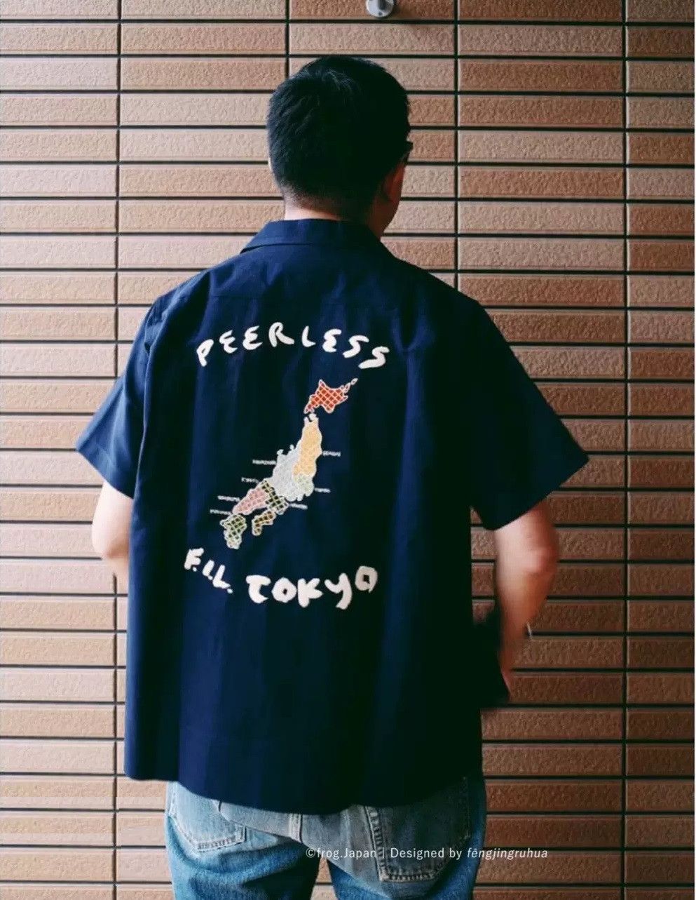 Visvim Visvim Sanko Short Sleeve Navy Souvenir Shirt Size US M / EU 48-50 / 2 - 1 Thumbnail