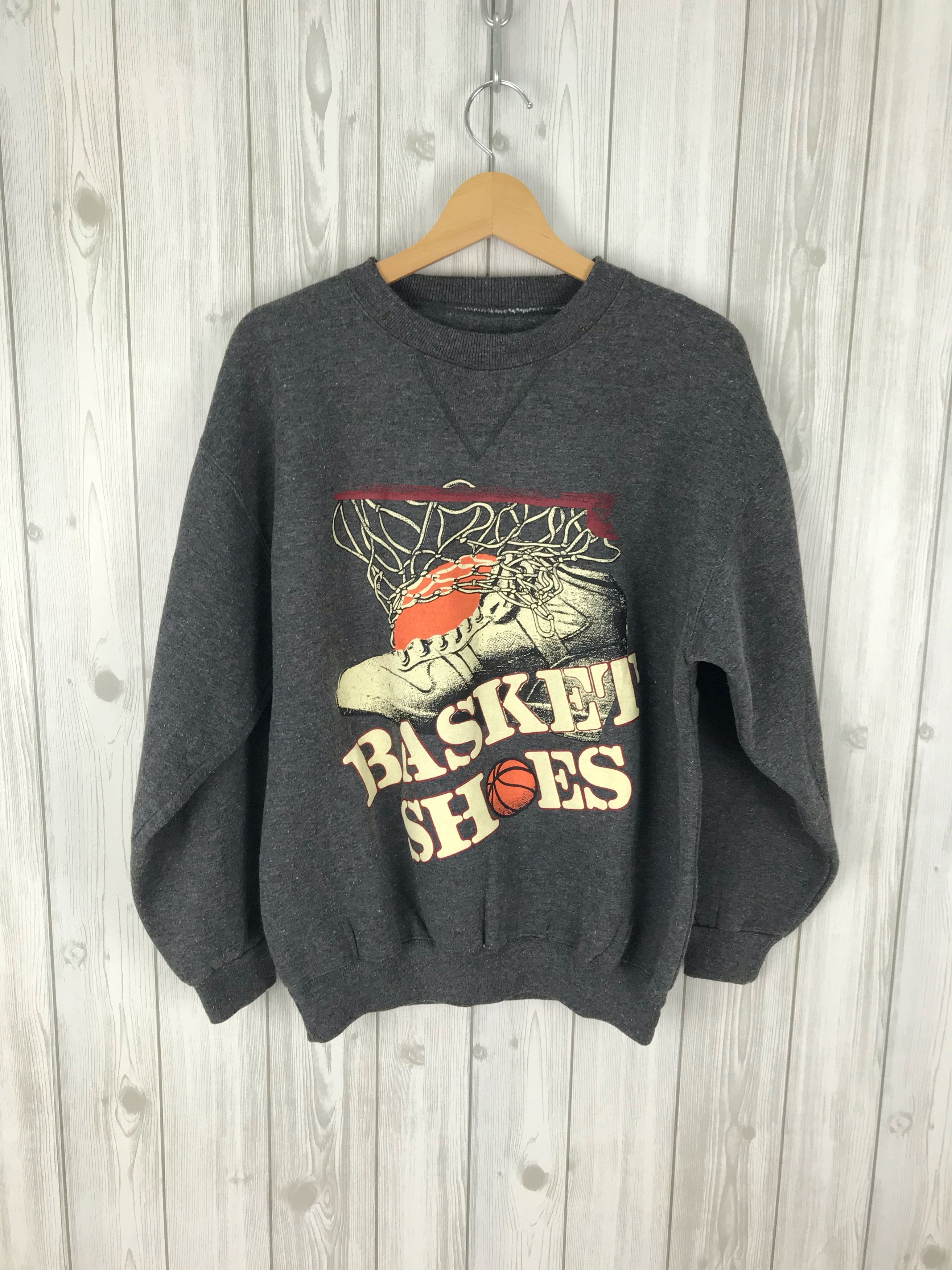 Pro Player Vintage BASKET SHOES Big Logo Sweatshirt Size US M / EU 48-50 / 2 - 2 Thumbnail