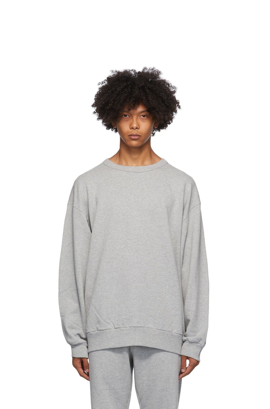 Dries Van Noten Dries Van Noten Hoxti Sweatshirt - Grey Melange Size US L / EU 52-54 / 3 - 1 Thumbnail