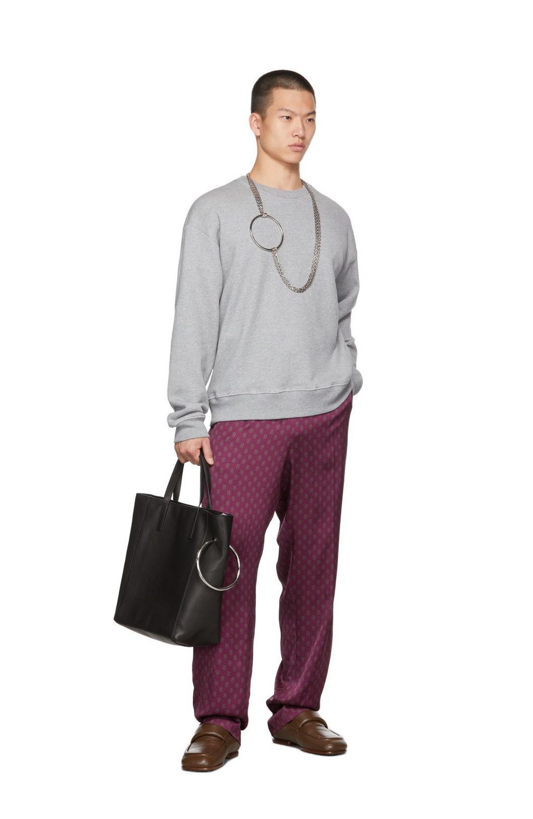 Dries Van Noten Dries Van Noten Hoxti Sweatshirt - Grey Melange Size US L / EU 52-54 / 3 - 2 Thumbnail