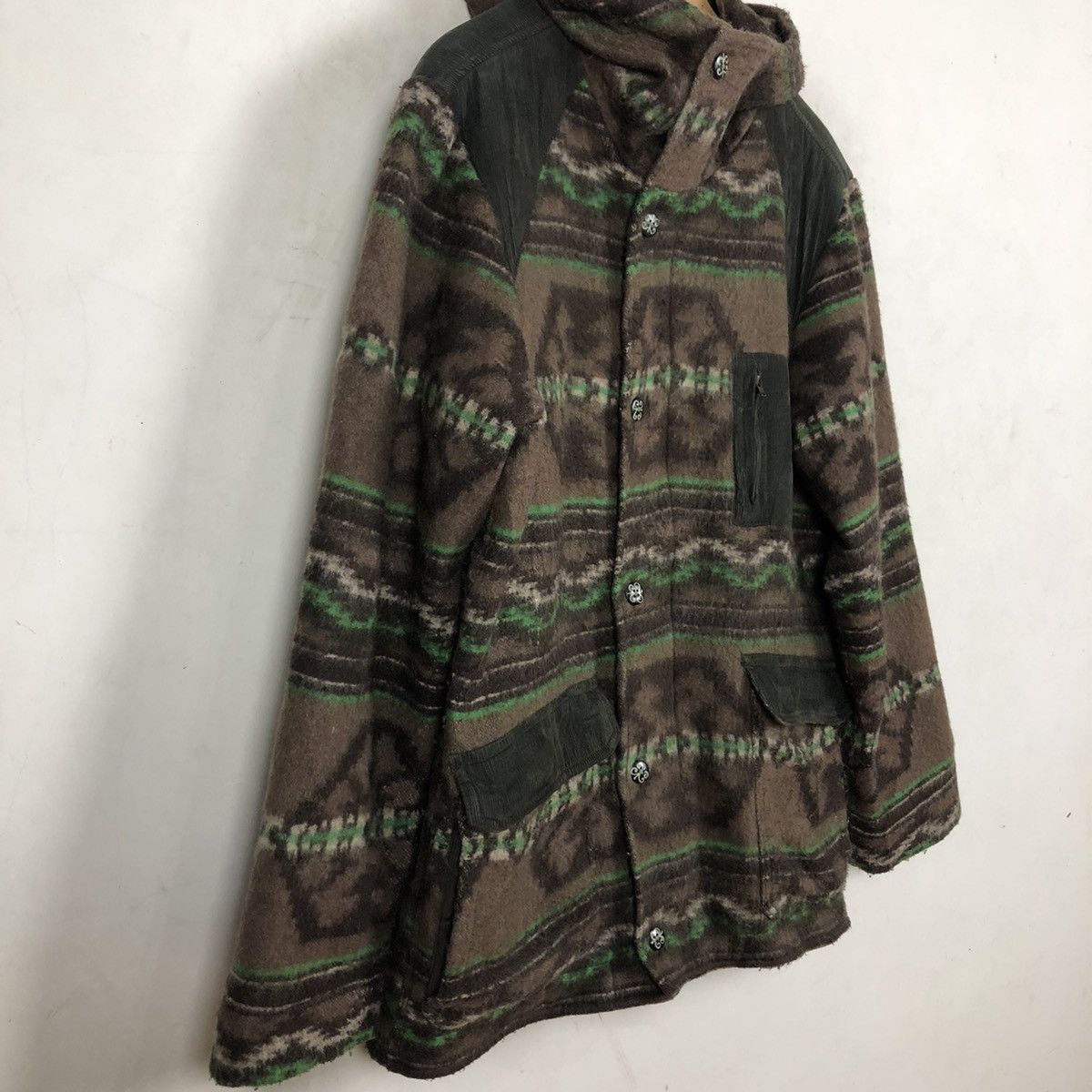 Japanese Brand NAVAJO DESIGN SURVIVAL JACKET PRINTED FLEECE MULTI POCKET Size US M / EU 48-50 / 2 - 5 Thumbnail