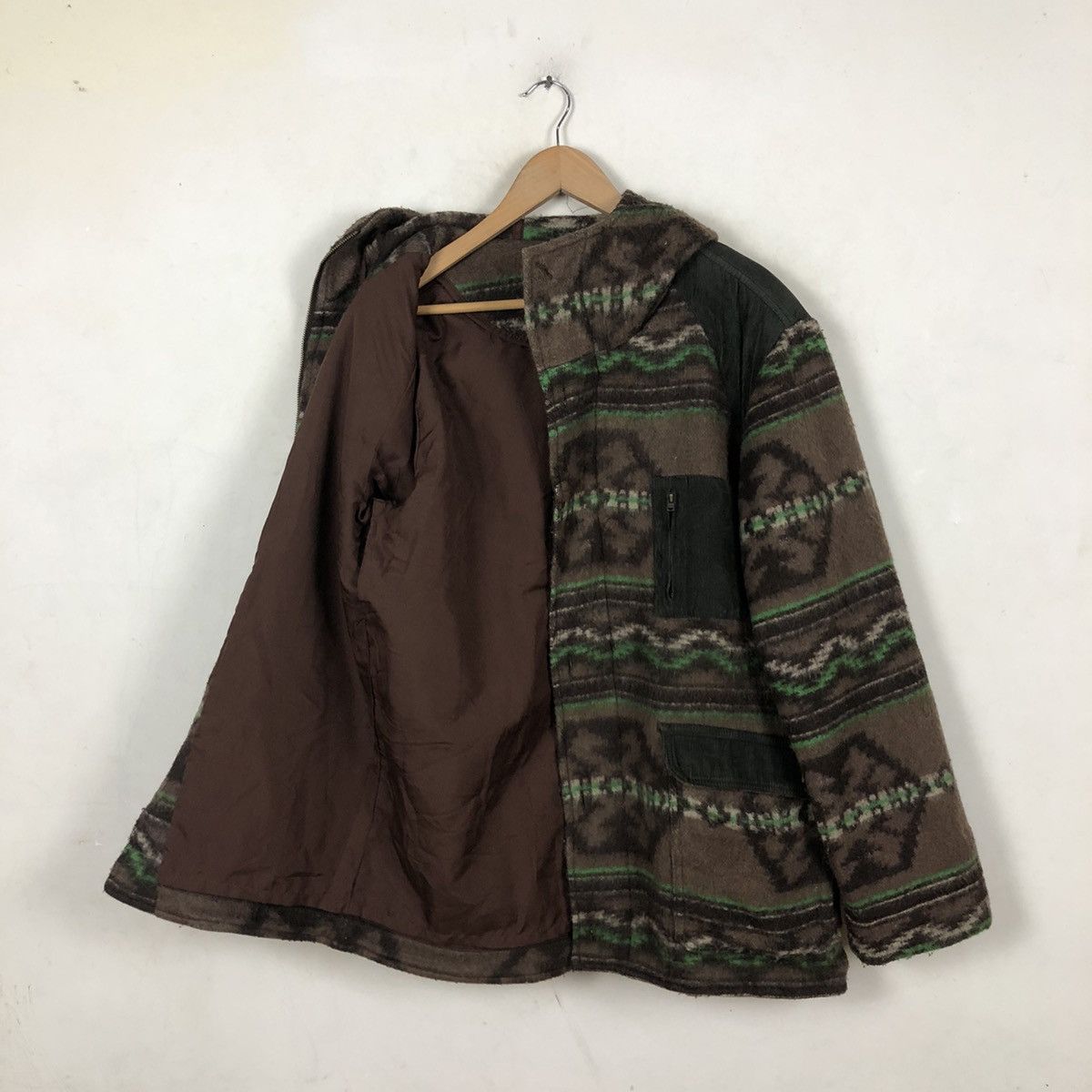 Japanese Brand NAVAJO DESIGN SURVIVAL JACKET PRINTED FLEECE MULTI POCKET Size US M / EU 48-50 / 2 - 10 Thumbnail