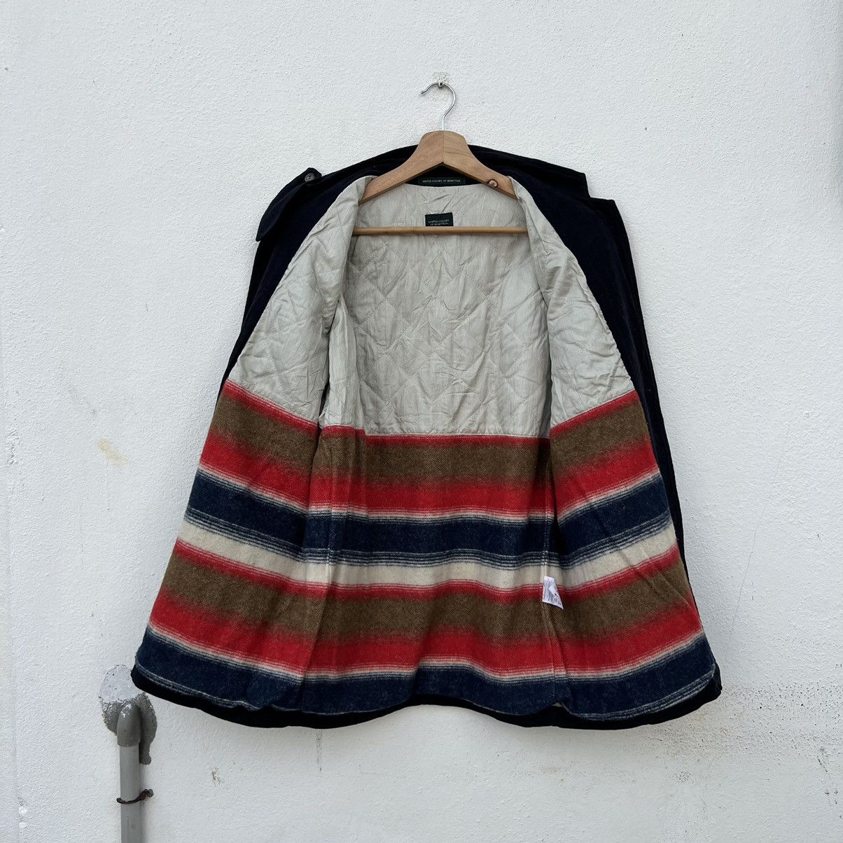 Japanese Brand VINTAGE UCOB RARE STRIPE COLOURFUL LINING WOOL JACKET Size US M / EU 48-50 / 2 - 2 Thumbnail
