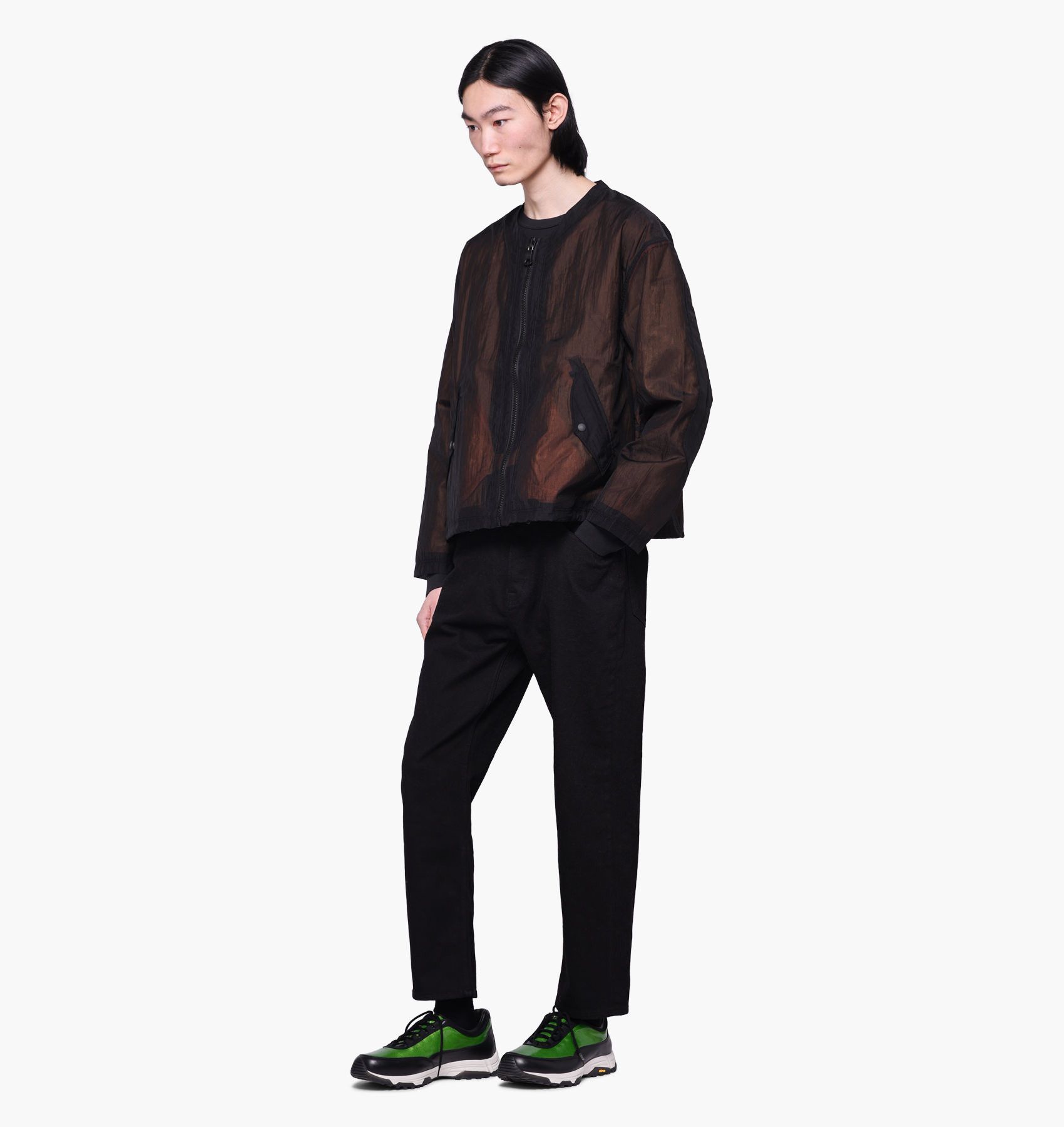 Our Legacy Our Legacy Shell Bomber Jacket - Black Net Nylon Size US L / EU 52-54 / 3 - 3 Thumbnail