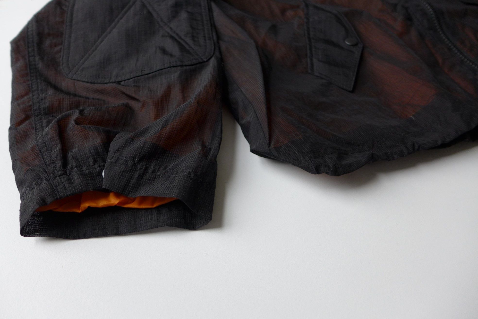 Our Legacy Our Legacy Shell Bomber Jacket - Black Net Nylon Size US L / EU 52-54 / 3 - 11 Thumbnail