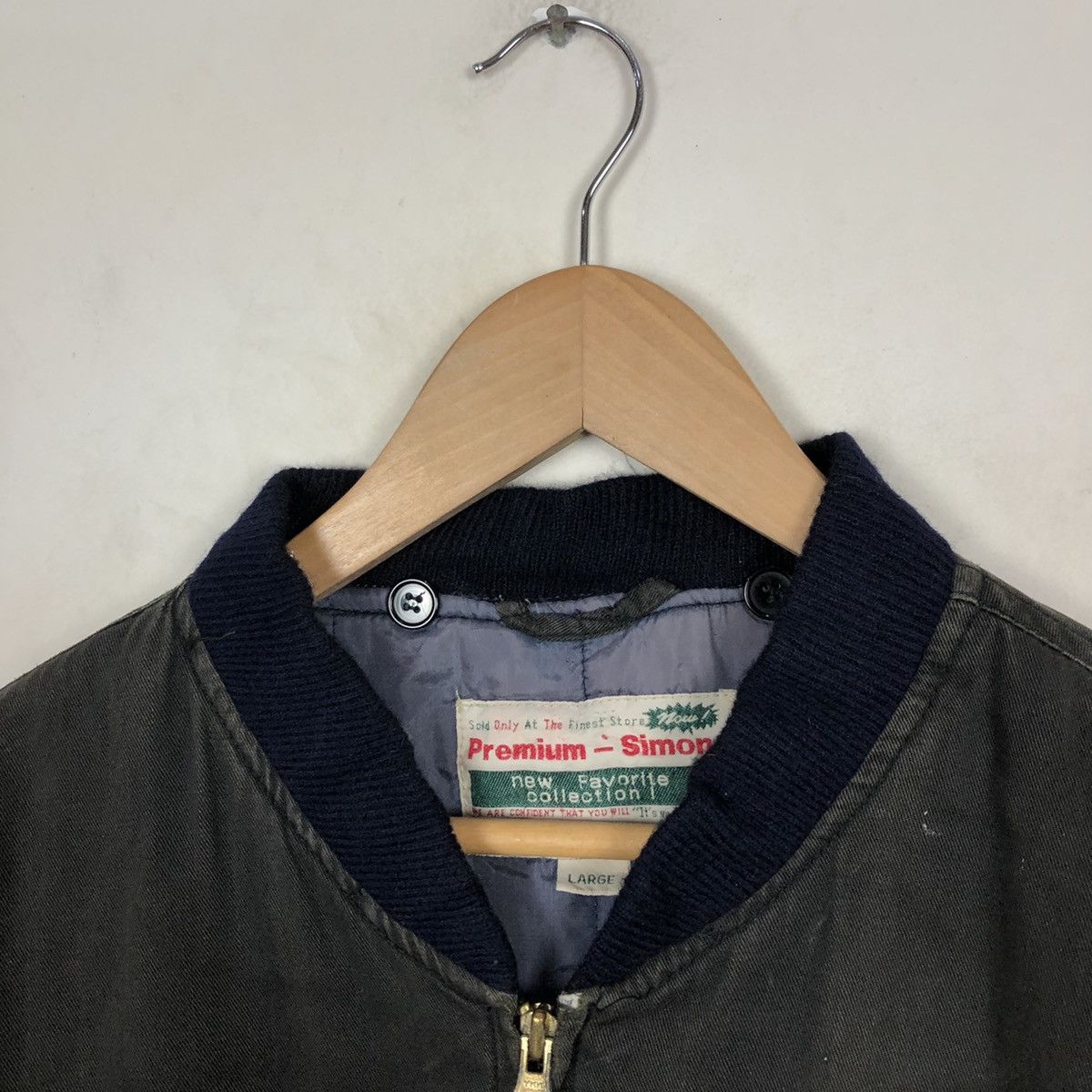 Japanese Brand VINTAGE PREMIUM-SIMON BOMBER JACKET Size US L / EU 52-54 / 3 - 4 Thumbnail