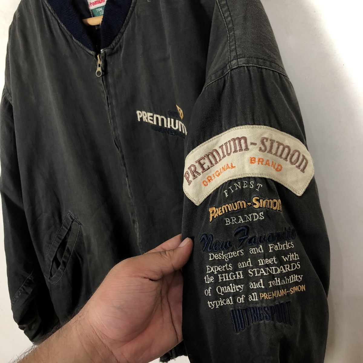 Japanese Brand VINTAGE PREMIUM-SIMON BOMBER JACKET Size US L / EU 52-54 / 3 - 7 Thumbnail