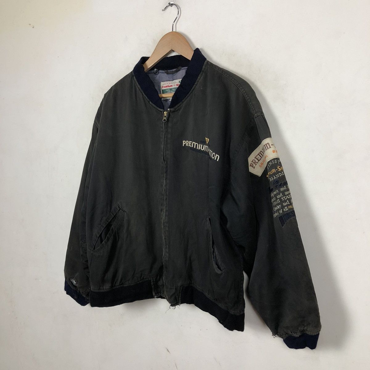 Japanese Brand VINTAGE PREMIUM-SIMON BOMBER JACKET Size US L / EU 52-54 / 3 - 2 Thumbnail