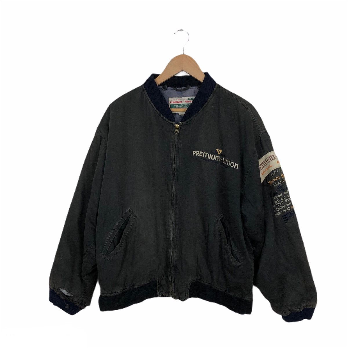 Japanese Brand VINTAGE PREMIUM-SIMON BOMBER JACKET Size US L / EU 52-54 / 3 - 1 Thumbnail