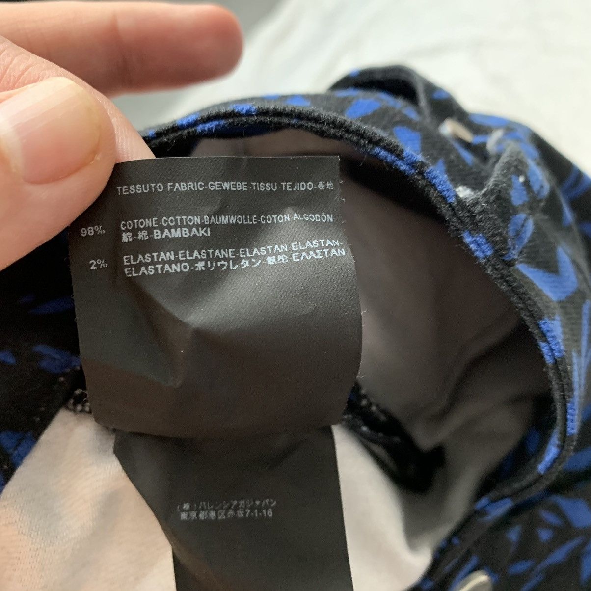 Balenciaga Balenciaga Pants Jeans Black Blue Print Trousers Cotton Size 28" / US 6 / IT 42 - 12 Thumbnail