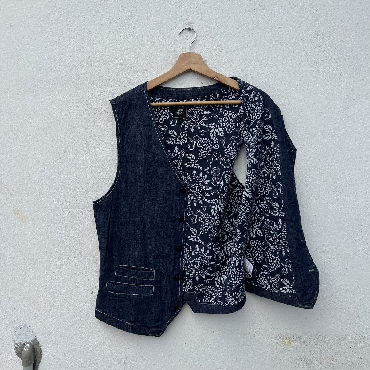 Beams Plus DENIM DESIGN RARE LINING TANK TOP VEST BEAMS HEART Size US L / EU 52-54 / 3 - 10 Thumbnail