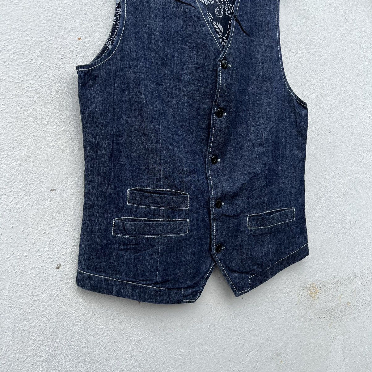 Beams Plus DENIM DESIGN RARE LINING TANK TOP VEST BEAMS HEART Size US L / EU 52-54 / 3 - 4 Thumbnail