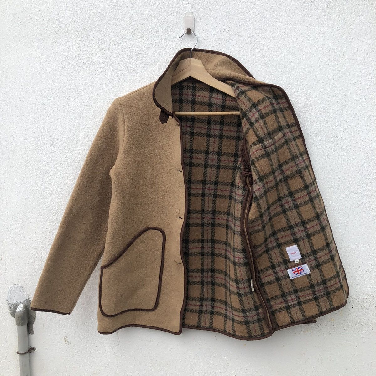 Japanese Brand SHIPS BUTTON WOOL JACKET MADE IN GREAT BRITAIN Size US M / EU 48-50 / 2 - 2 Thumbnail