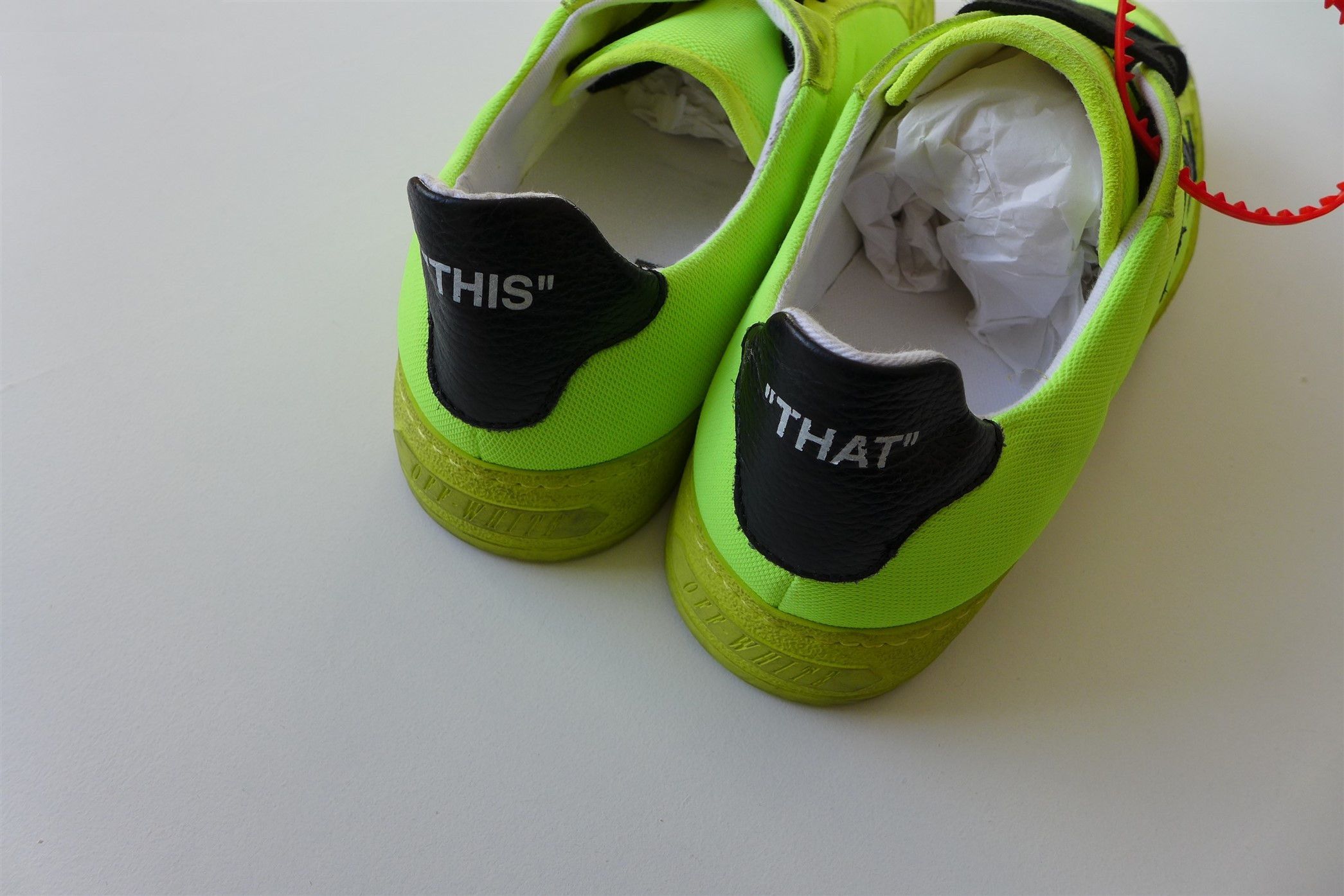 Off-White Off-White 2.0 Canvas Sneakers - Yellow Size US 6.5 / EU 39-40 - 8 Thumbnail