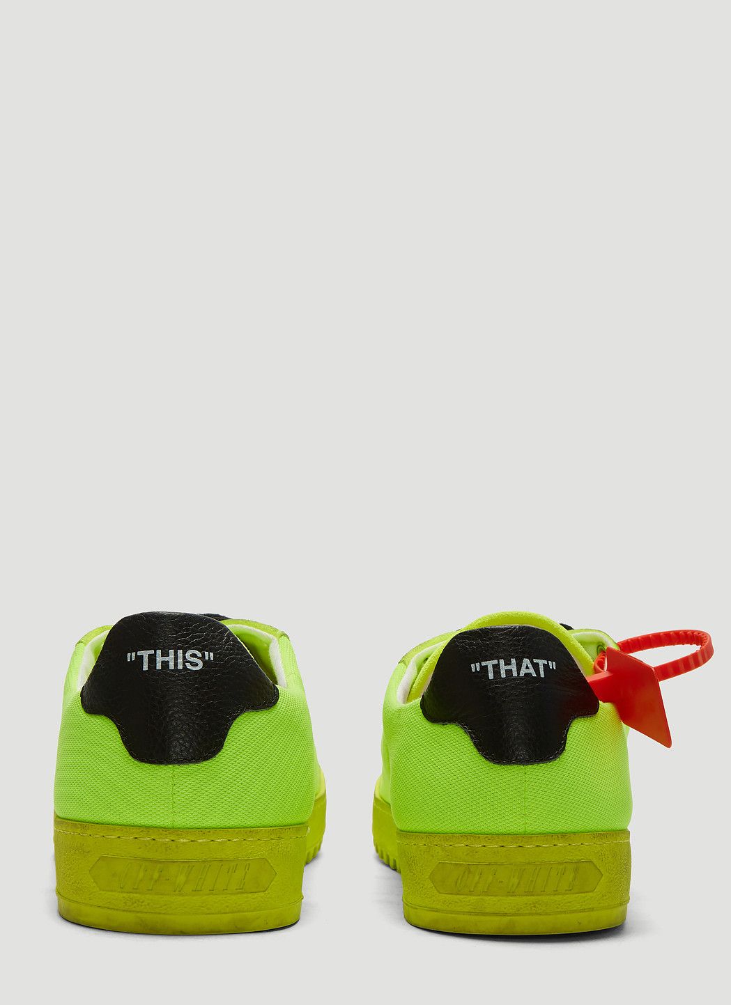 Off-White Off-White 2.0 Canvas Sneakers - Yellow Size US 6.5 / EU 39-40 - 3 Thumbnail