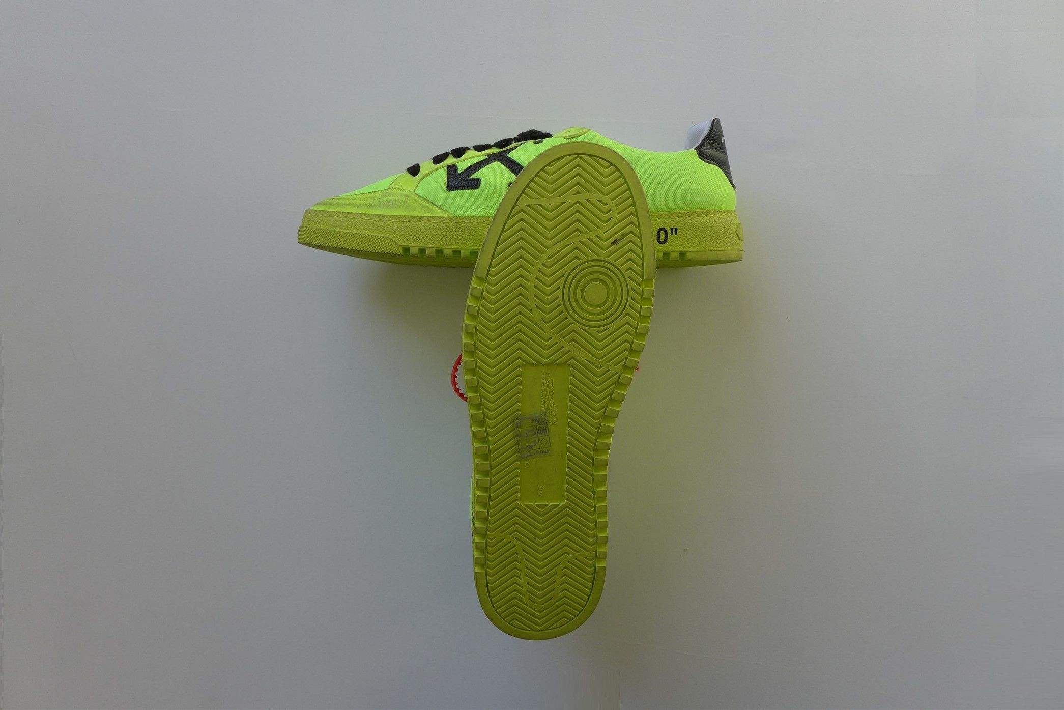 Off-White Off-White 2.0 Canvas Sneakers - Yellow Size US 6.5 / EU 39-40 - 15 Thumbnail