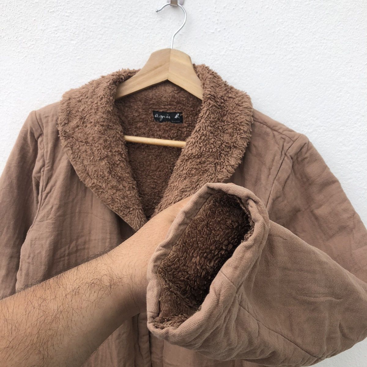 agnes b. AGNES B. PARIS FLEECE LONG JACKET Size US M / EU 48-50 / 2 - 5 Thumbnail