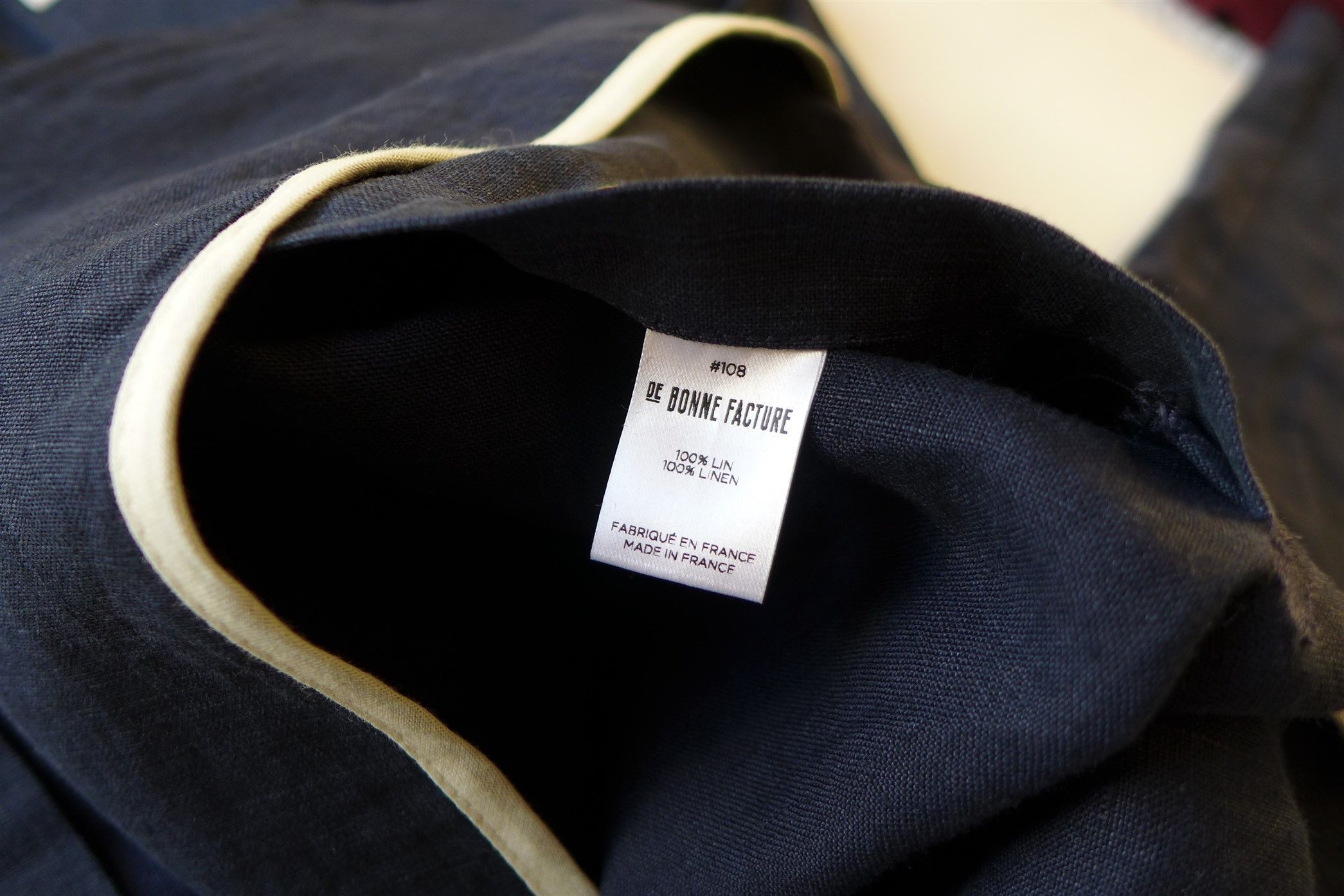 De Bonne Facture De Bonne Facture Relaxed Jacket - Navy Brushed Linen Size US M / EU 48-50 / 2 - 17 Thumbnail