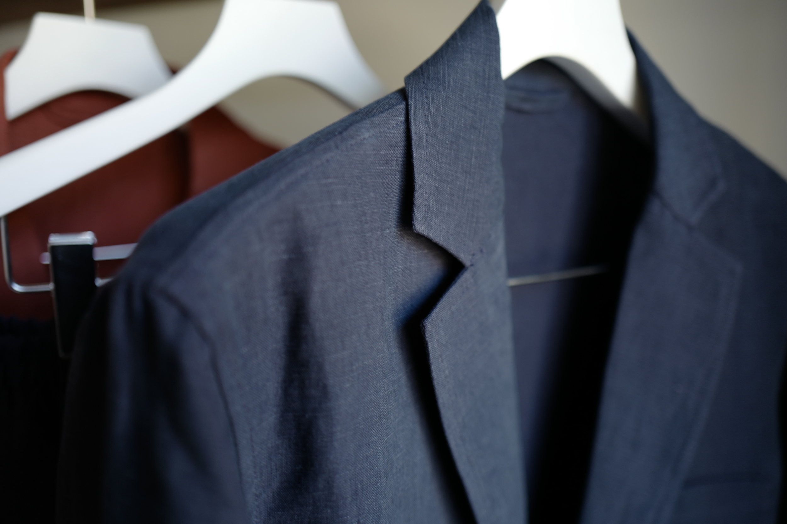 De Bonne Facture De Bonne Facture Relaxed Jacket - Navy Brushed Linen Size US M / EU 48-50 / 2 - 5 Thumbnail