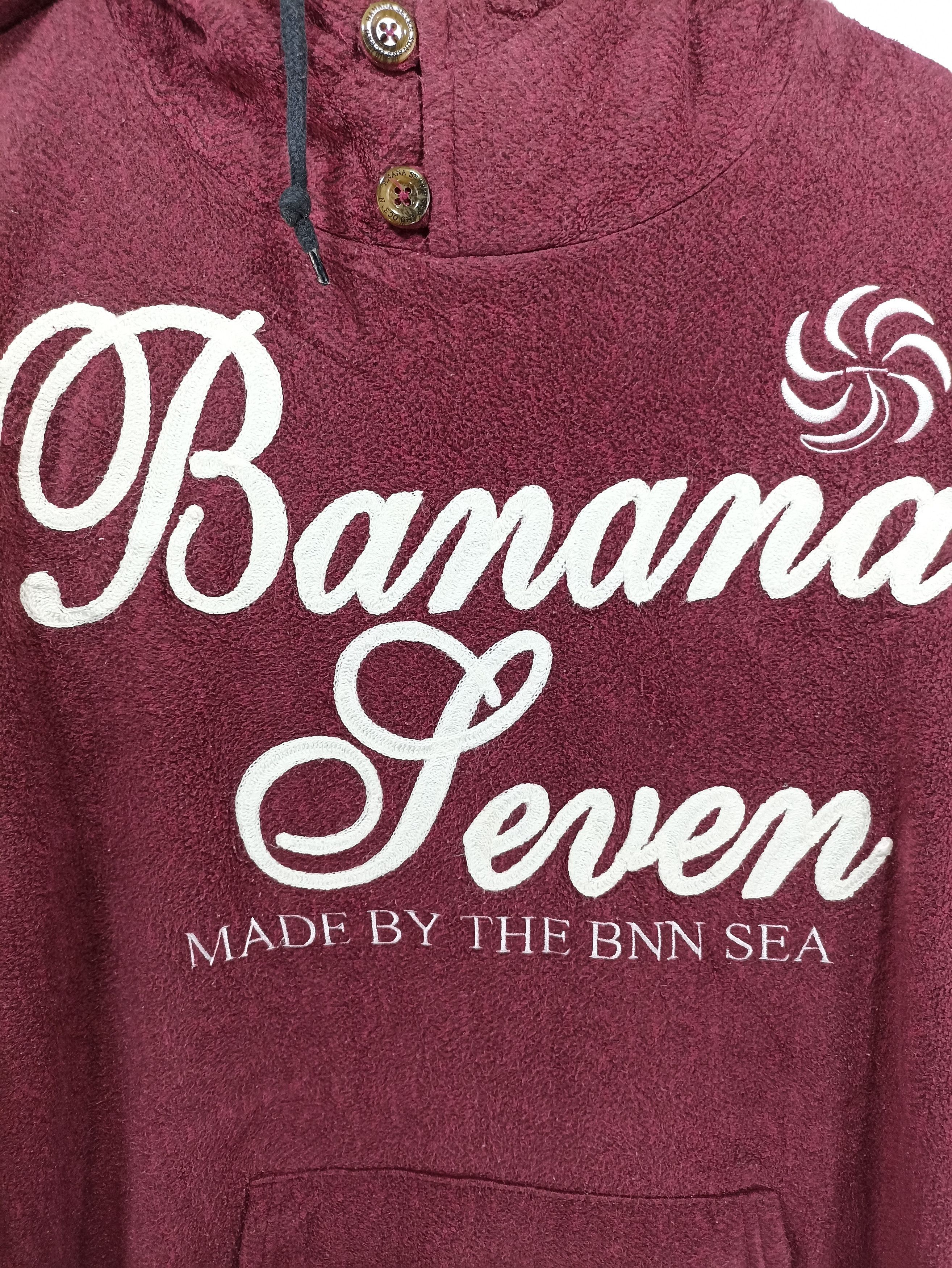 Japanese Brand × Vintage Vintage Banana Seven Fleece Sweatshirt Hooded Size US M / EU 48-50 / 2 - 4 Thumbnail
