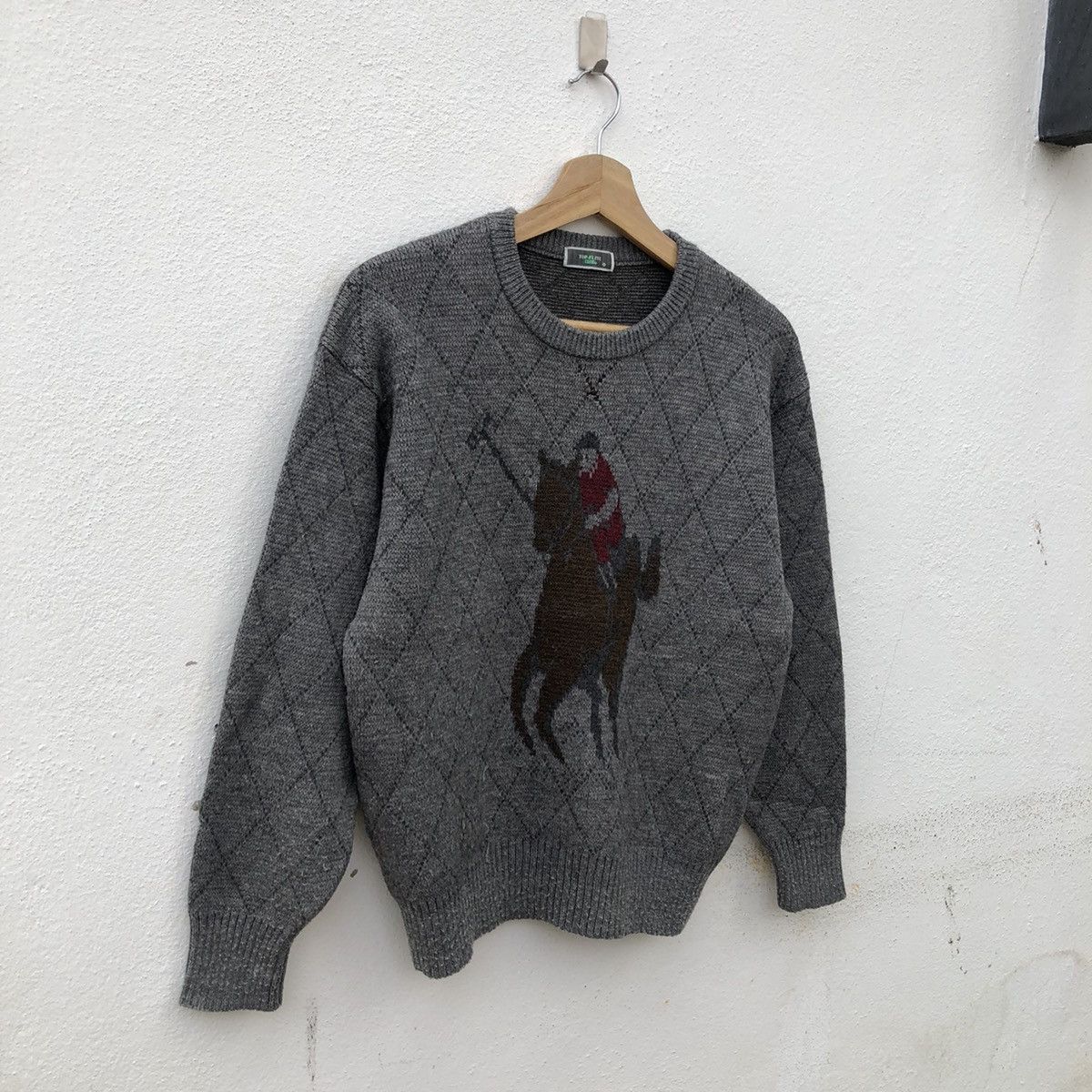 Japanese Brand TOPFLITE CLUB KNITWEAR SWEATSHIRT BIG LOGO INSPIRED BY POLO Size US M / EU 48-50 / 2 - 5 Thumbnail
