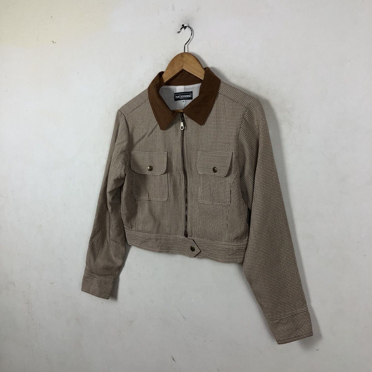 Vintage CROPPED ZIPPER JACKET MIZANNE MADE IN USA NICE DESIGN Size US S / EU 44-46 / 1 - 2 Thumbnail